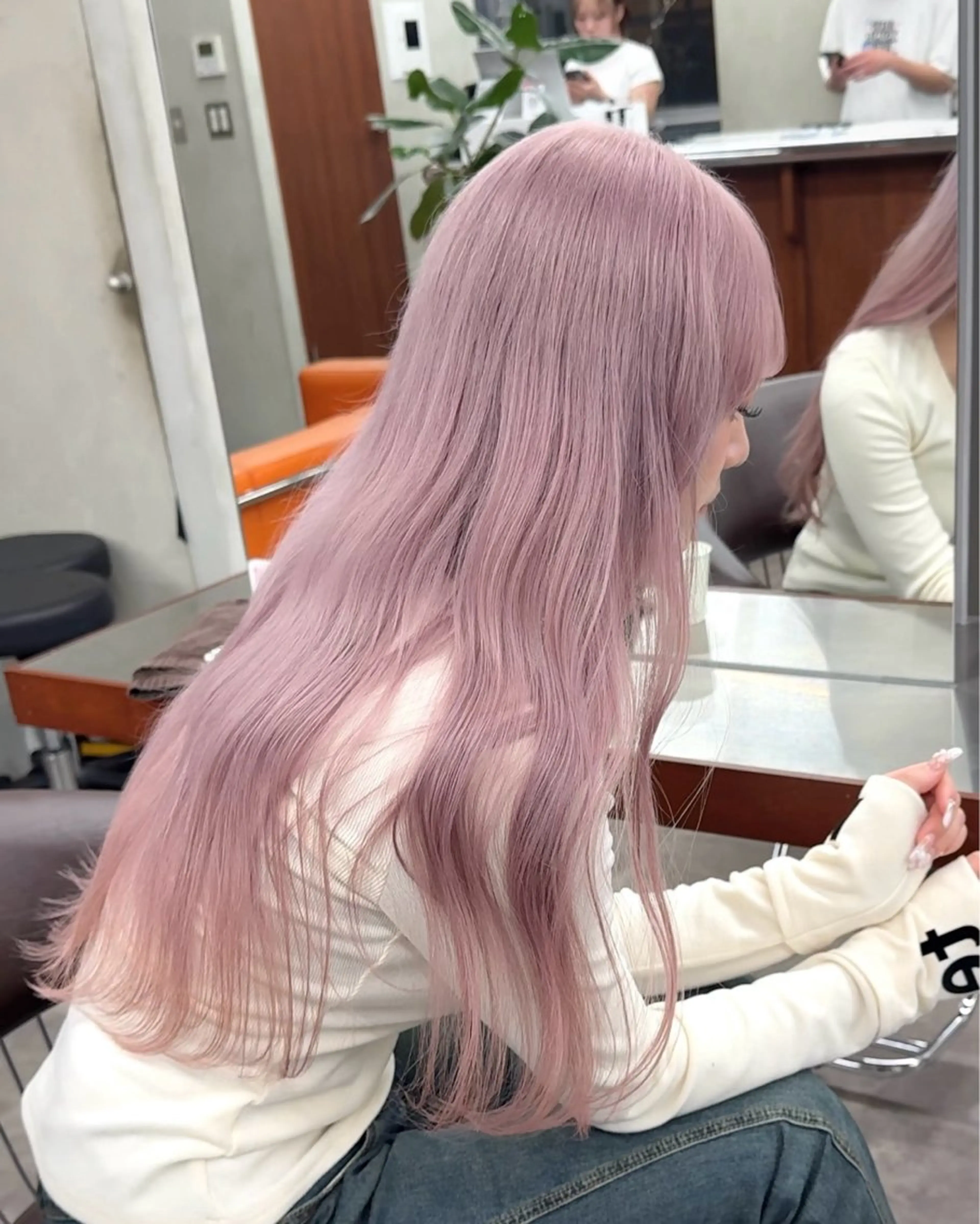 ロング カラー 似合わせカット/ ハイトーン/aoiのヘアスタイル