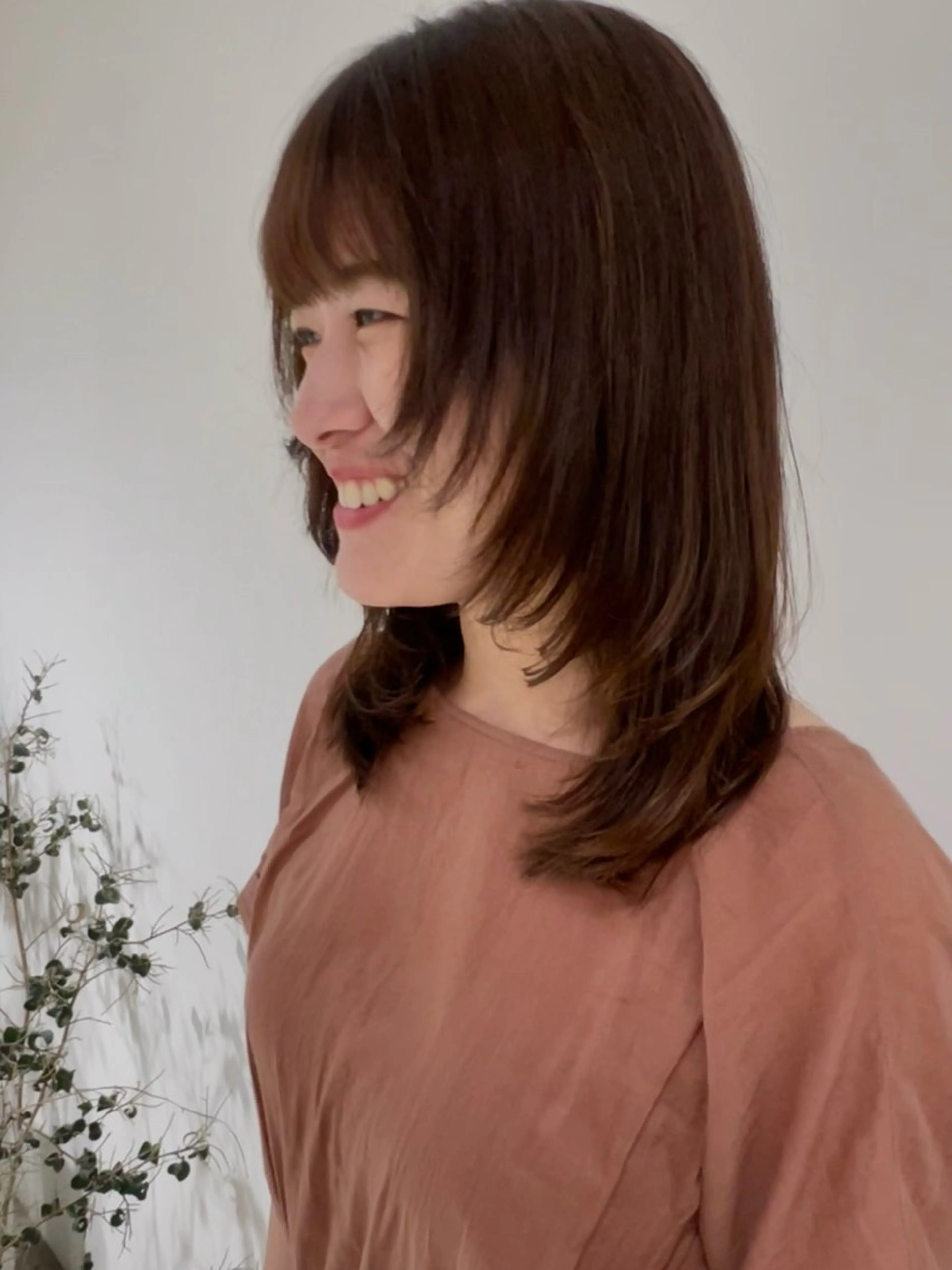 ロング カラー 顔まわりレイヤー 顔周りカット レイヤーカット 艶カラー🥣ショート /レイヤー/小由葵のヘアスタイル