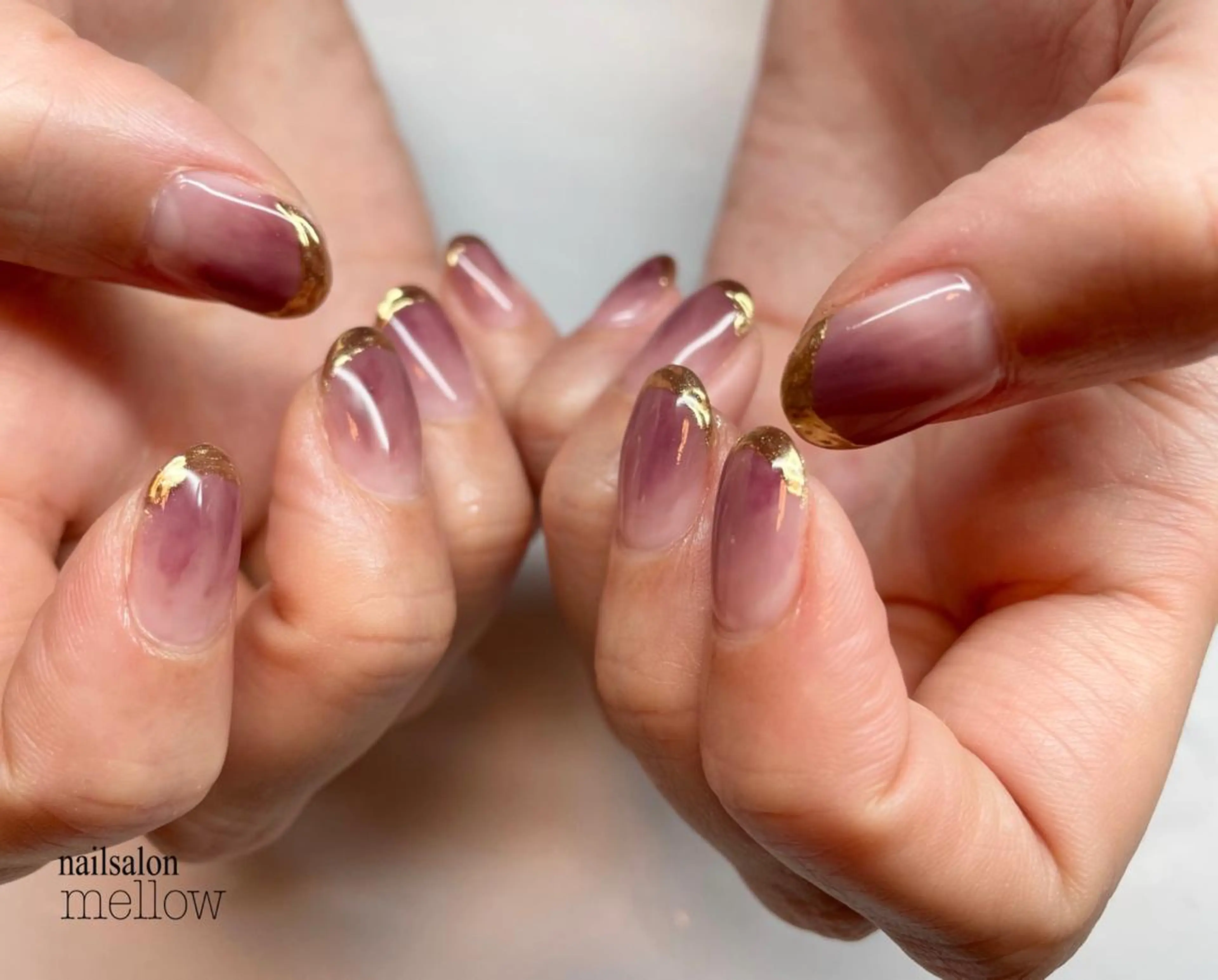 ネイル パープル 大山 浩美のネイルデザイン