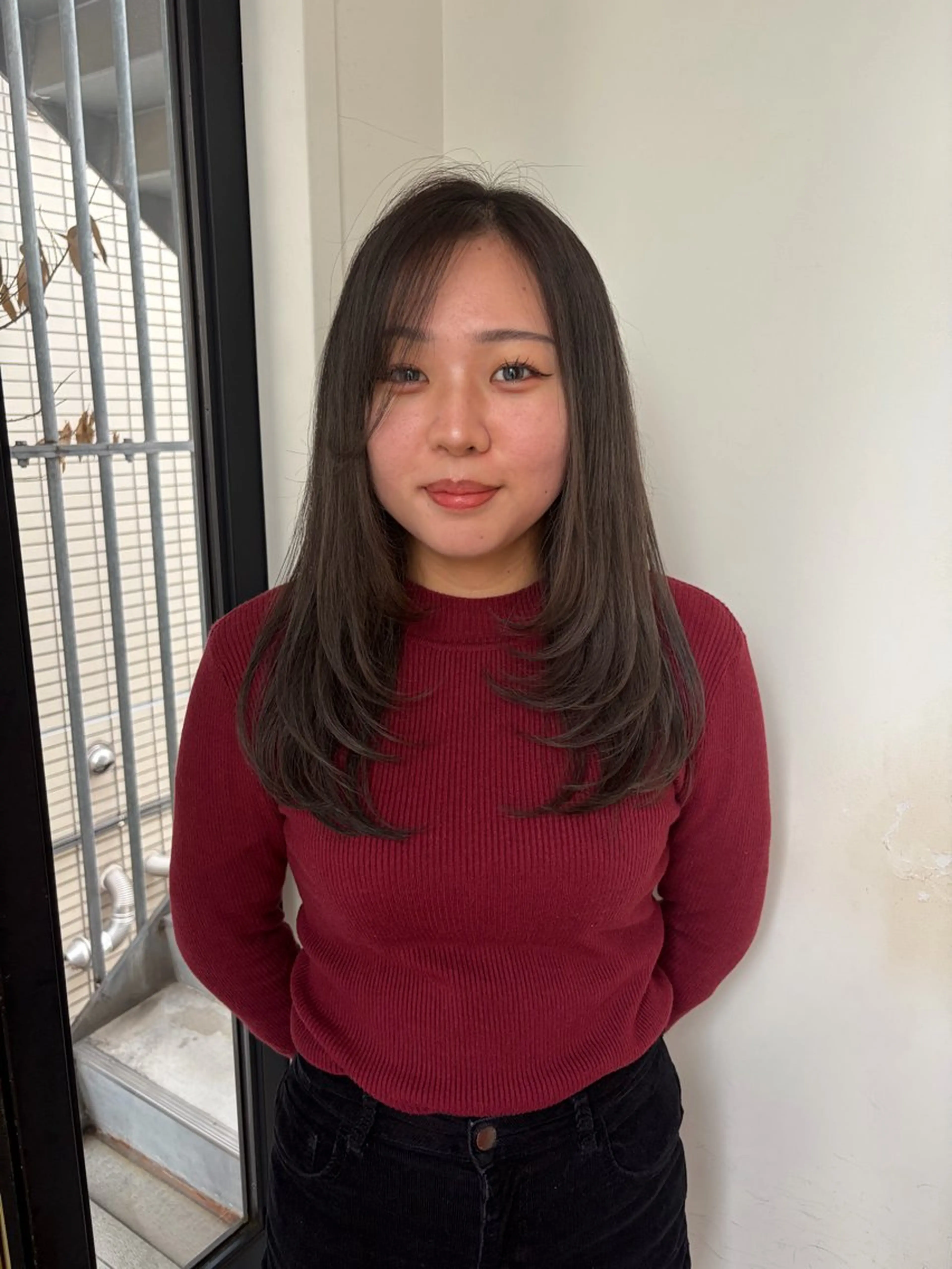 ロング レイヤーカット るな/暖色、 ベージュカラー🎀のヘアスタイル