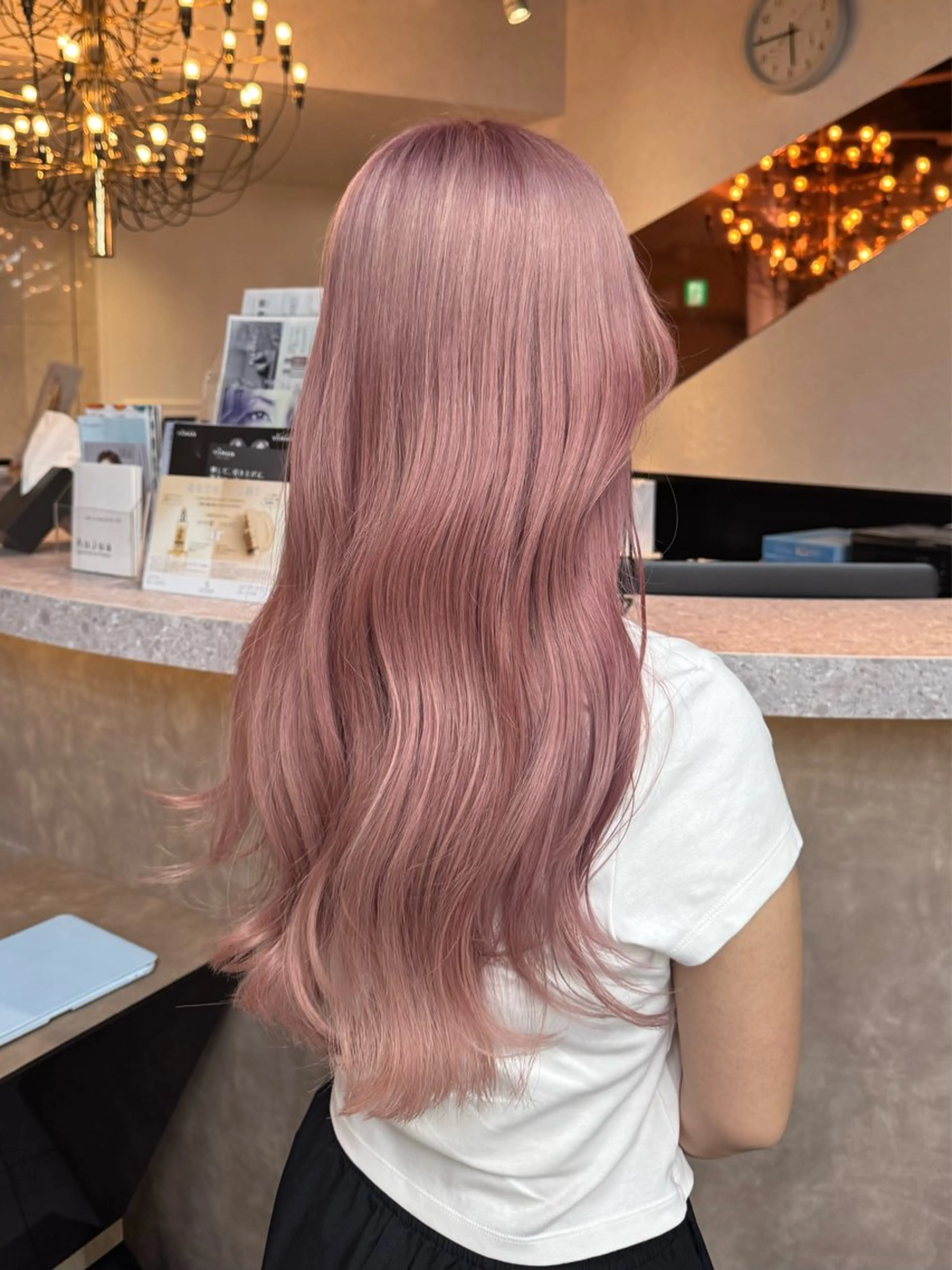 ロング カラー ヘアアレンジ 韓国×艶髪 さきのヘアスタイル