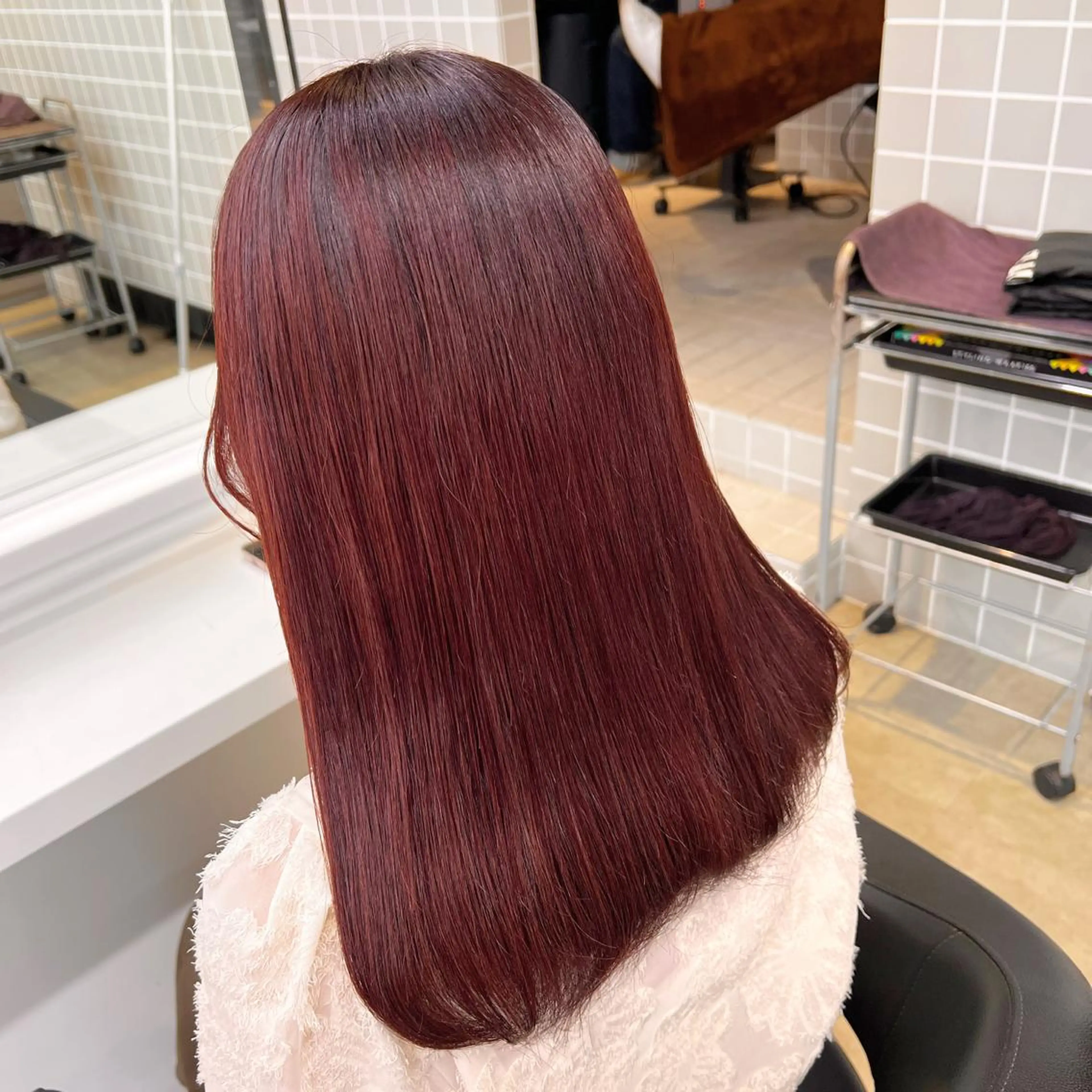 セミロング 💖札幌カラー 指名No.1💖玲奈のヘアスタイル