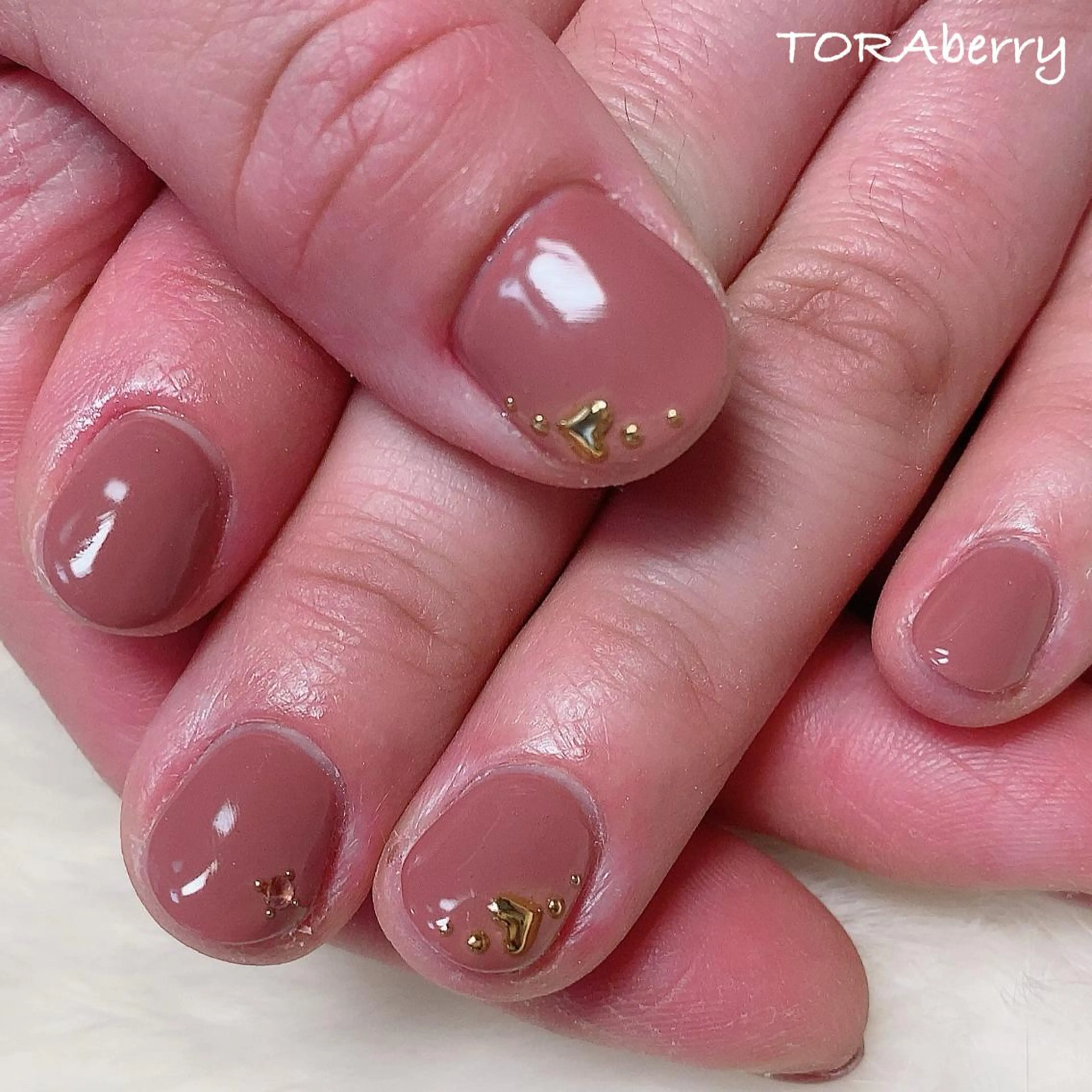 ネイル ハート ハンドネイル ネイリスト なつみのネイルデザイン