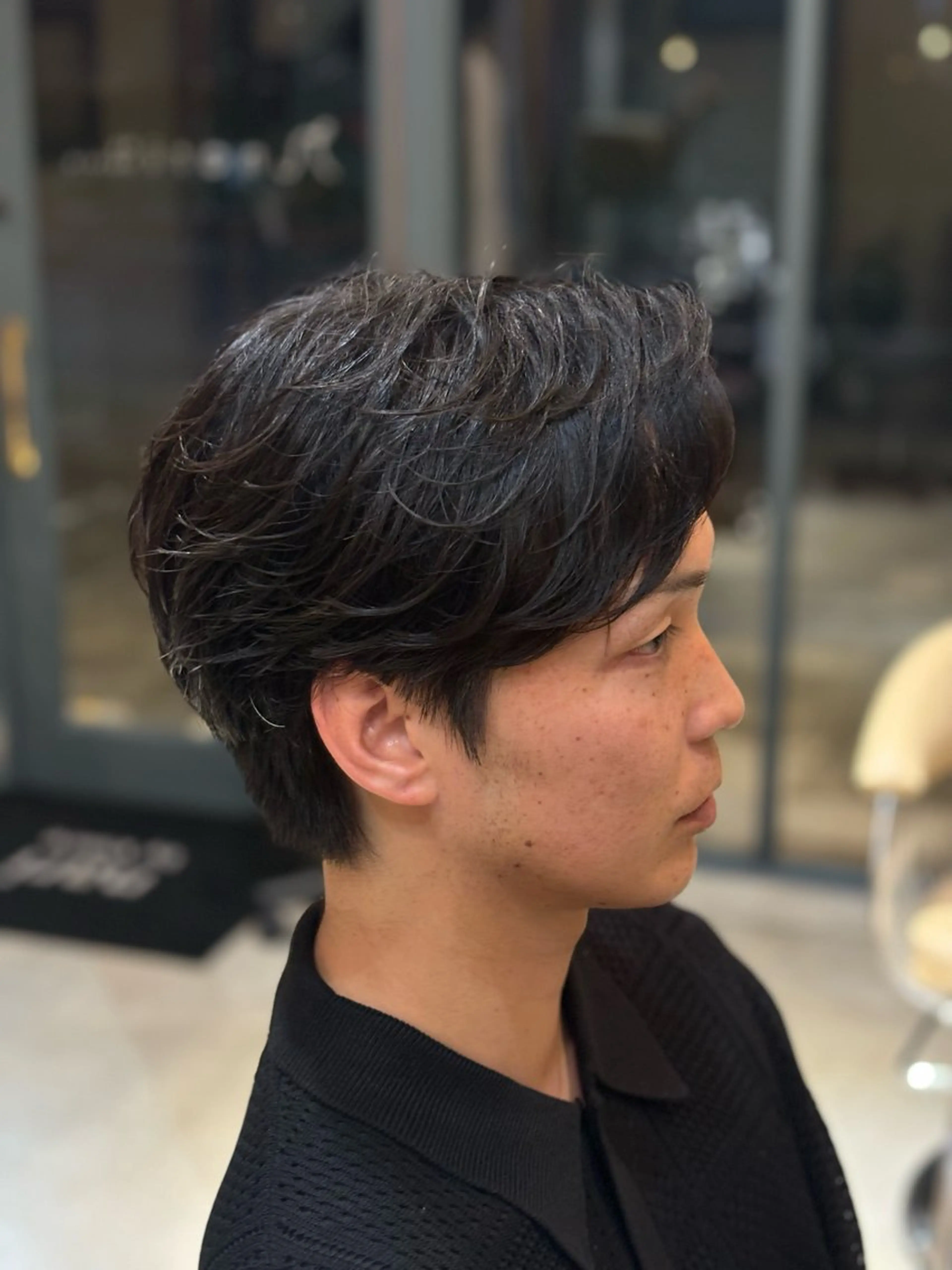 ショート メンズ カット パーマ 鹿児島 TSUBASAのヘアスタイル