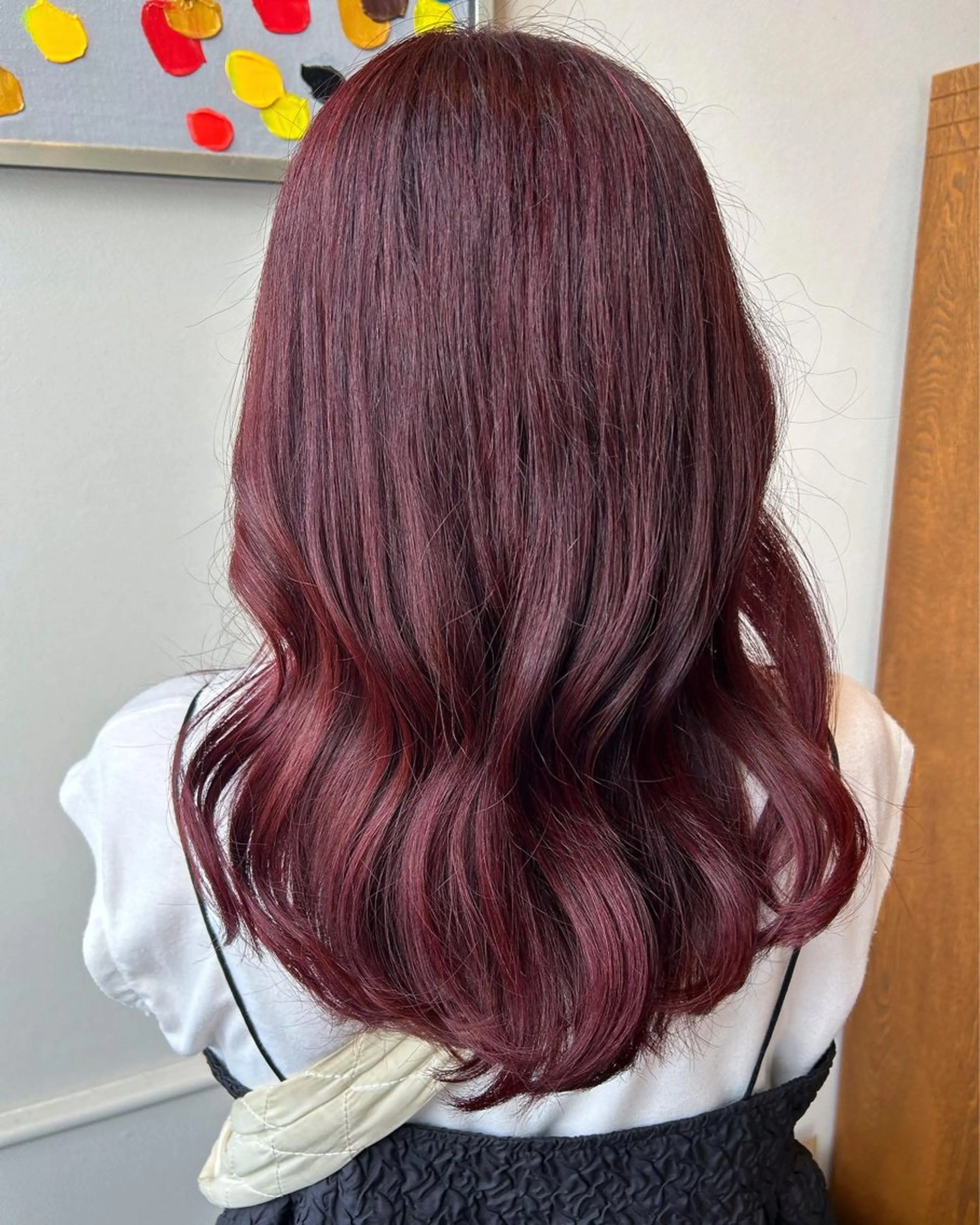 ロング かまだ しおりのヘアスタイル
