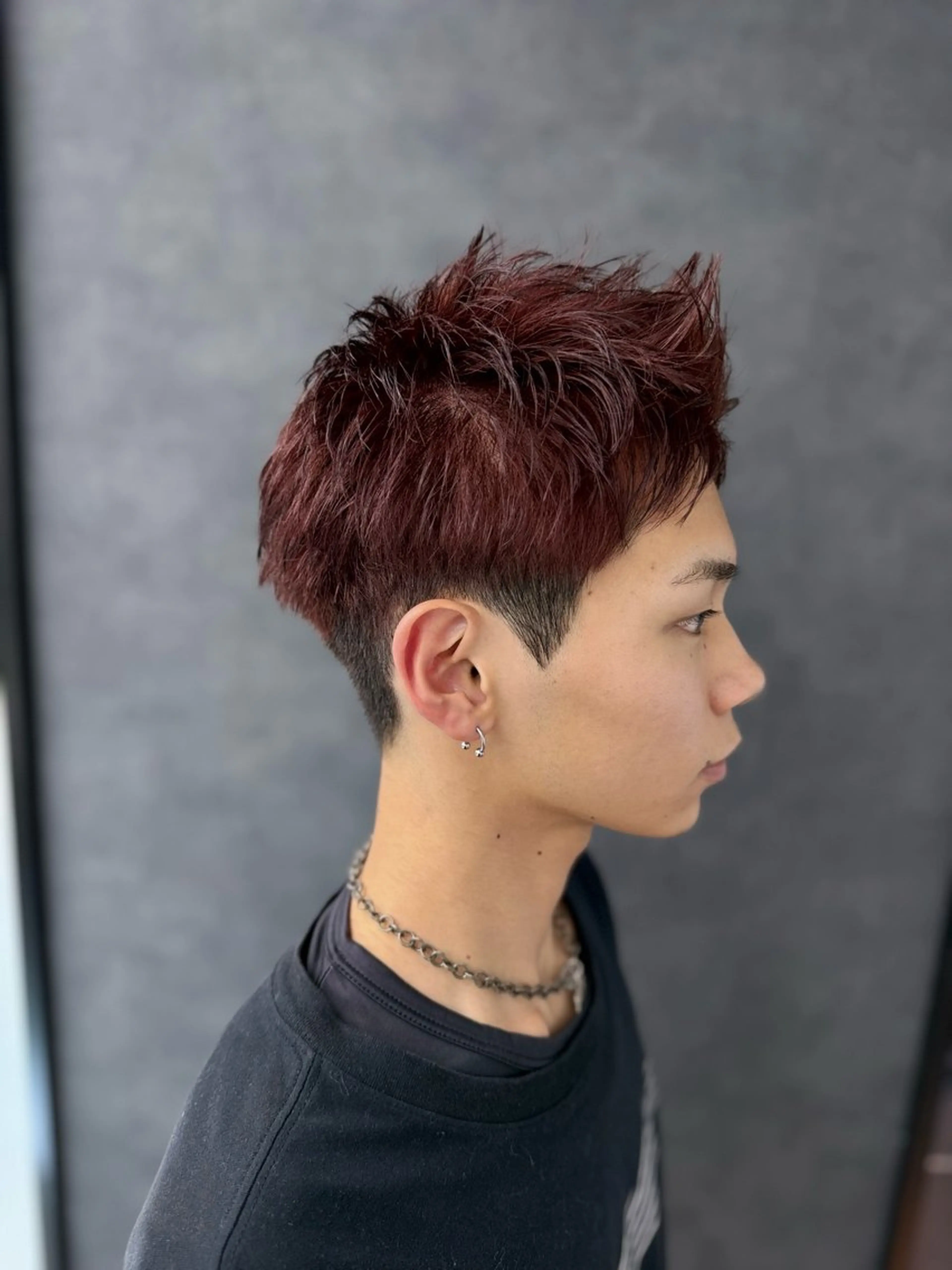 カラー メンズ メンズブリーチ ブリーチ ブリーチなしカラー レッドカラー 渋谷ブリーチカラー/ デザインカラー/優希のヘアスタイル