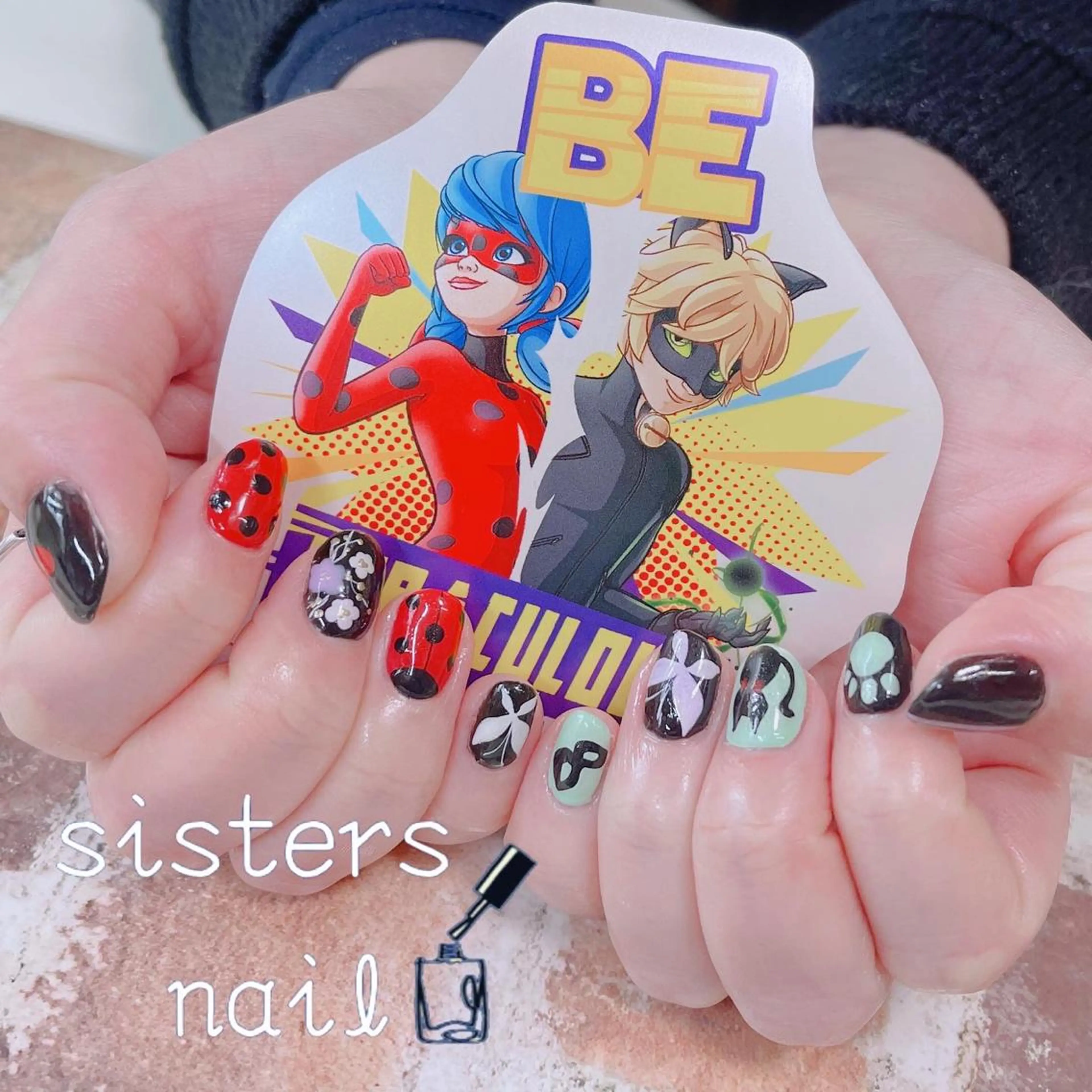 ネイル アートネイル 春ネイル sisters nail.fのネイルデザイン