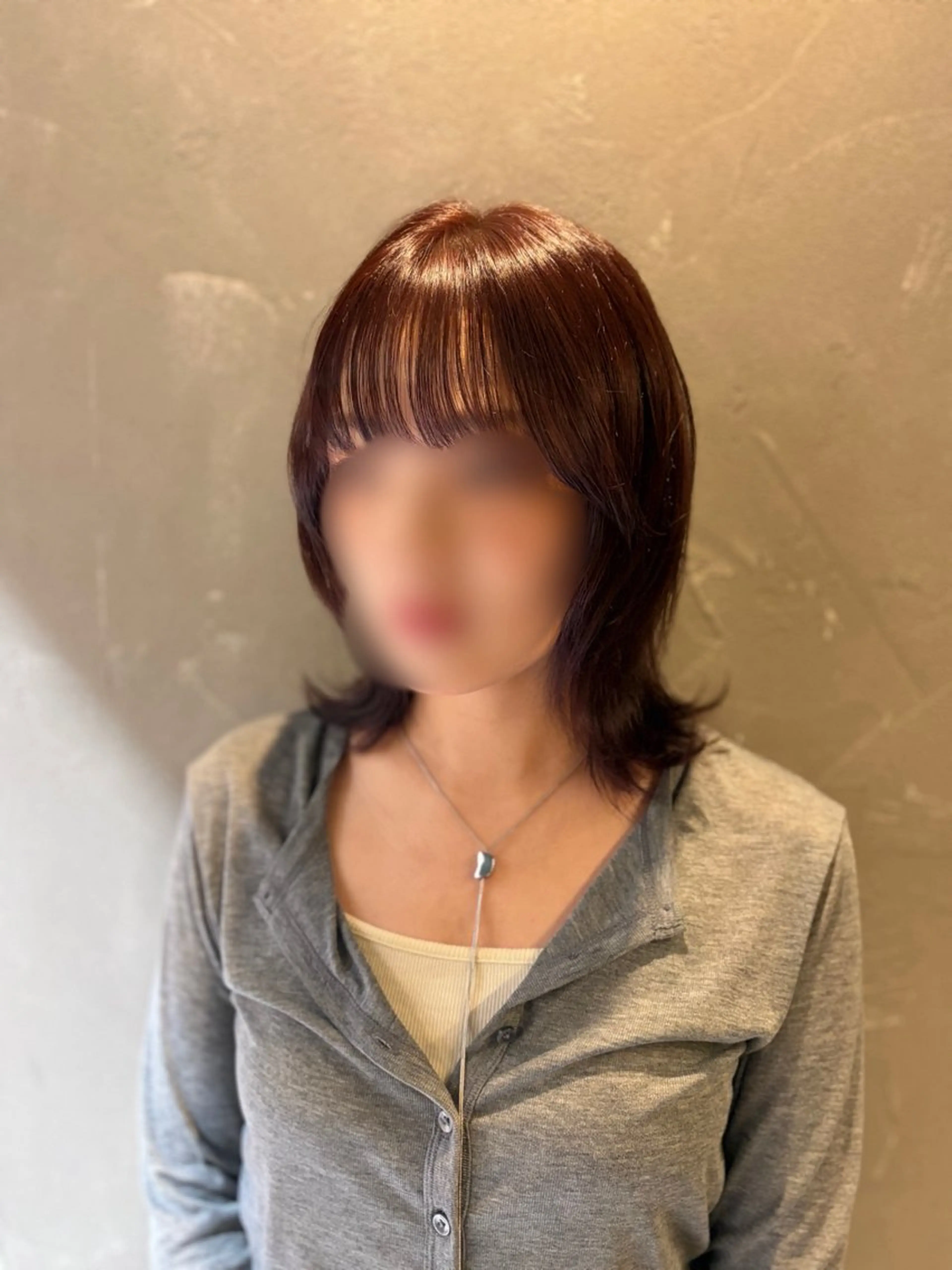 ミディアム カット 岡山レイヤーカット/ 髪質改善/松島大己のヘアスタイル