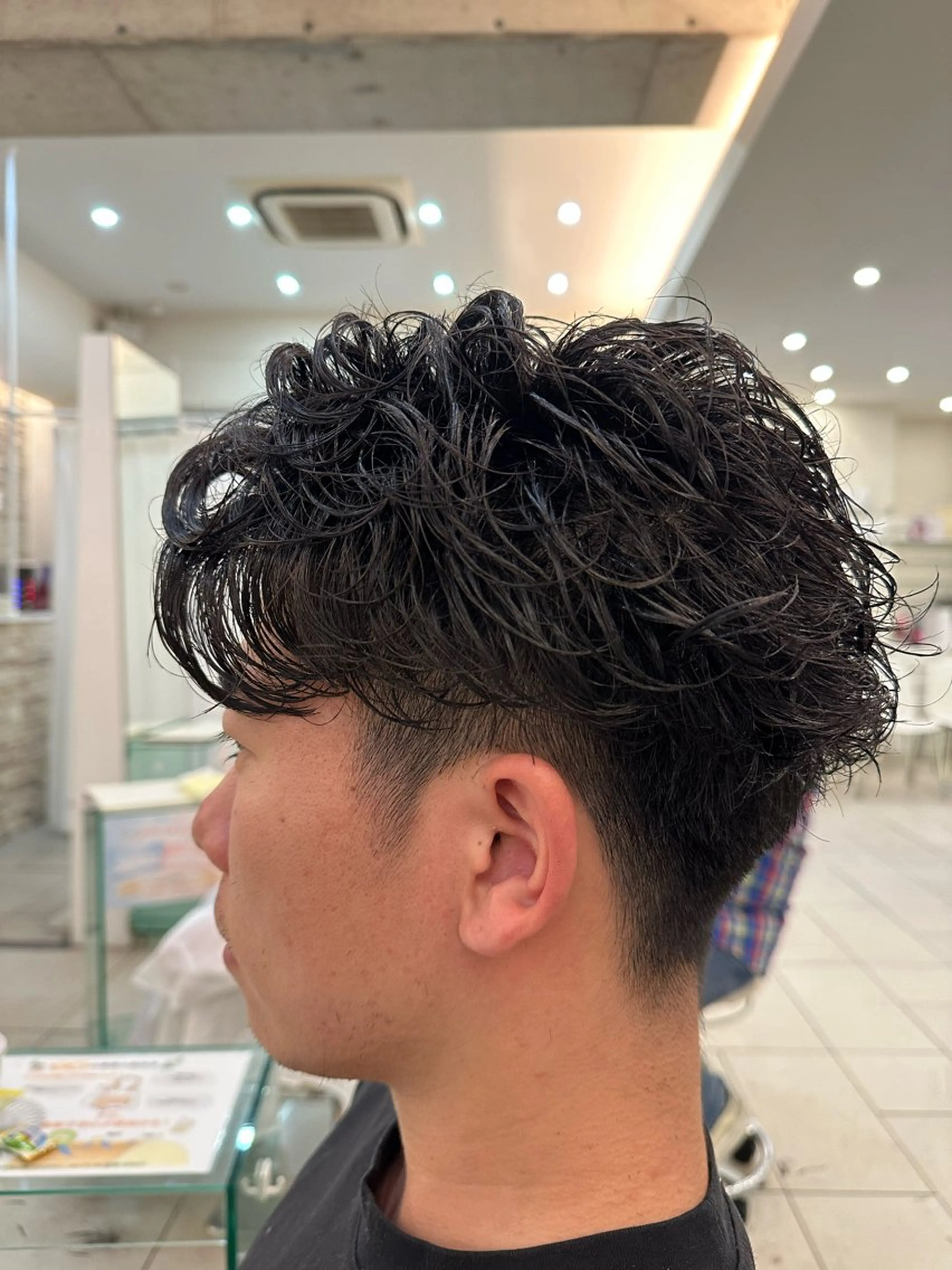 メンズ カット パーマ メンズ特化/メンズ パーマ/ハイトーンのヘアスタイル