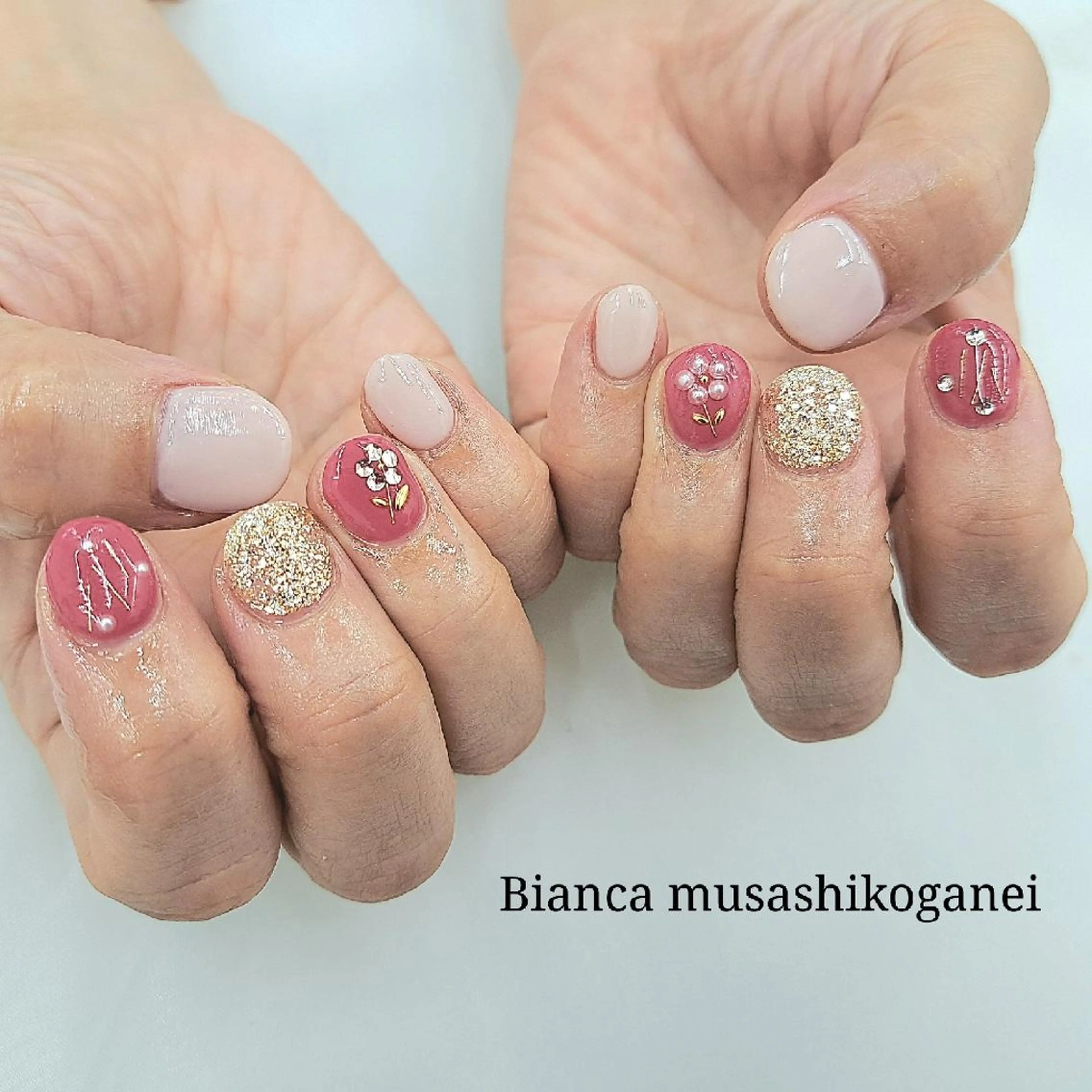 ネイル ハンドネイル Bianca八王子 まえさだのネイルデザイン