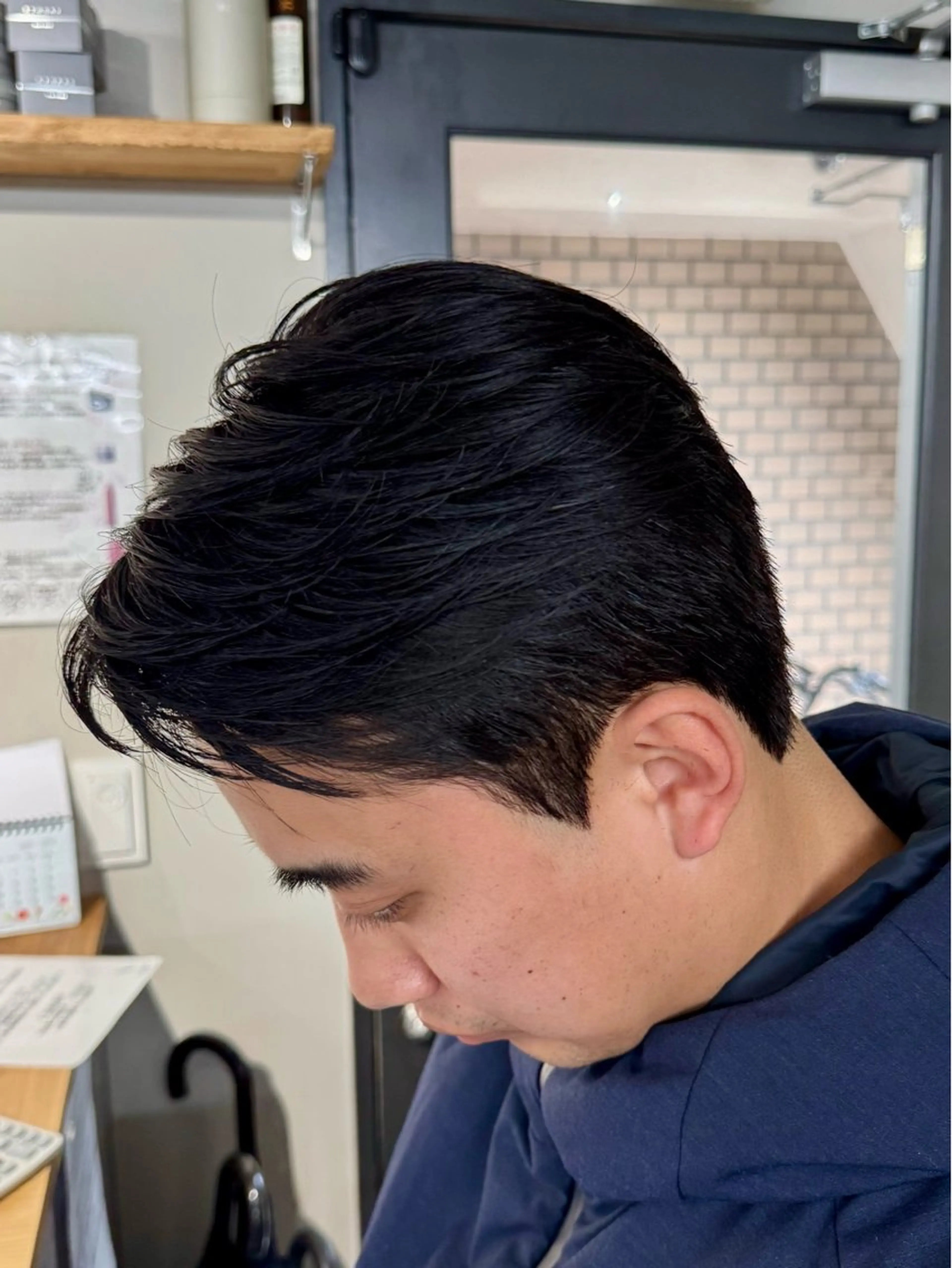 ショート パーマ カット パーマ 立川韓国メンズヘア ニュアンスパーマ安井のヘアスタイル