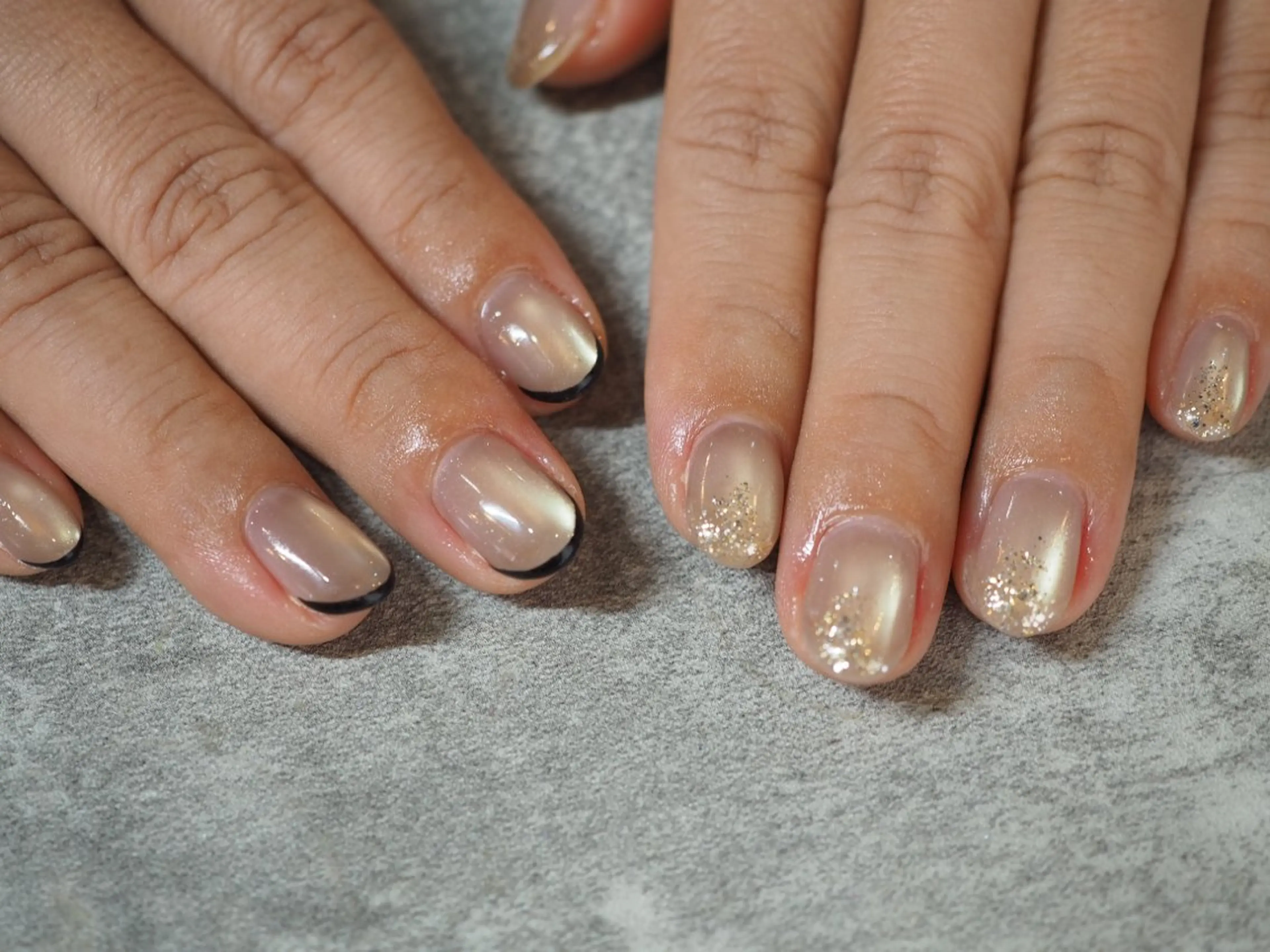 ネイル アートネイル チークネイル フラッシュネイル フットネイル フレンチネイル glaNje shioriのネイルデザイン