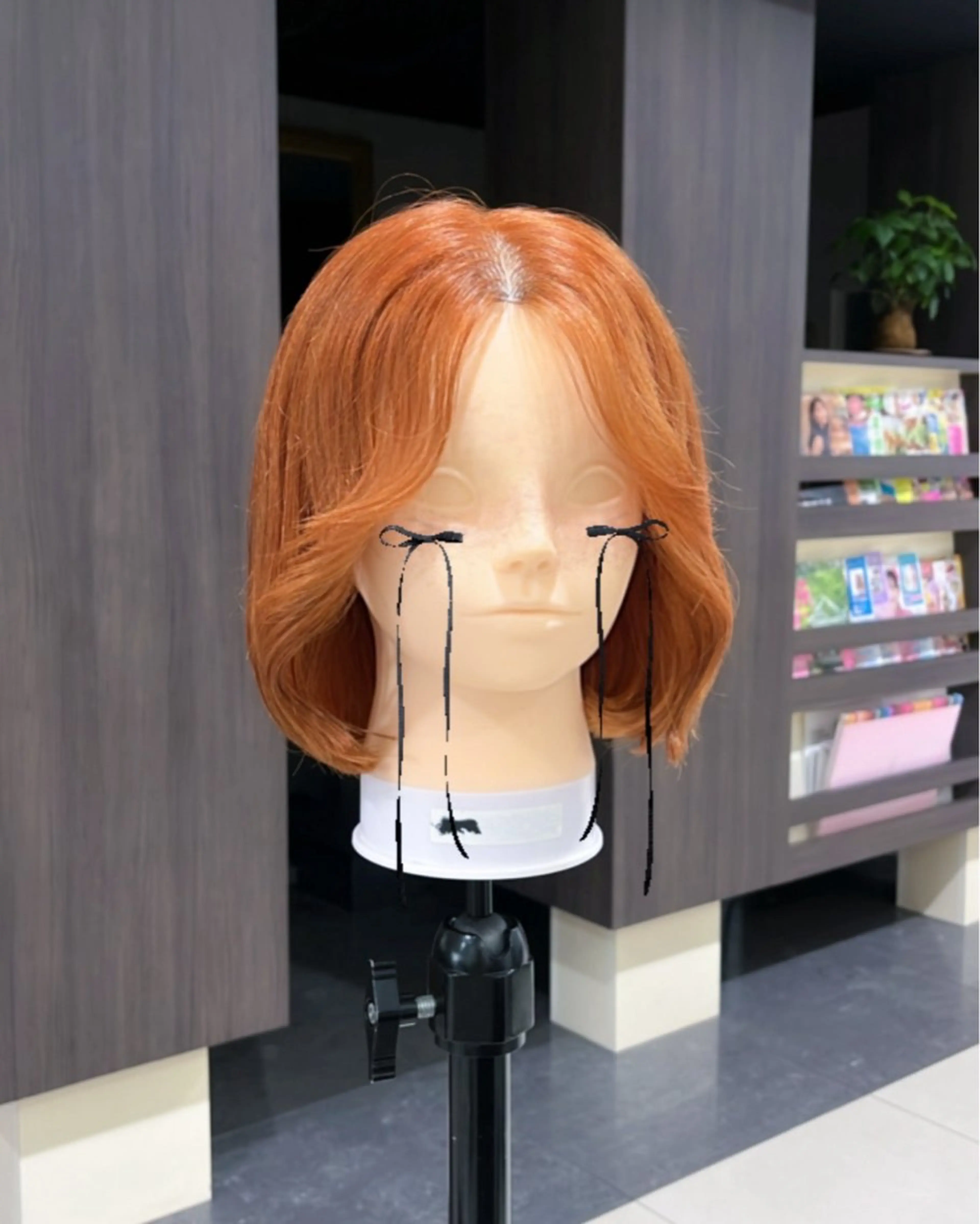 ミディアム ヘアカラー ぷつっとボブ/ちゅる ピンク/mika☆のヘアスタイル