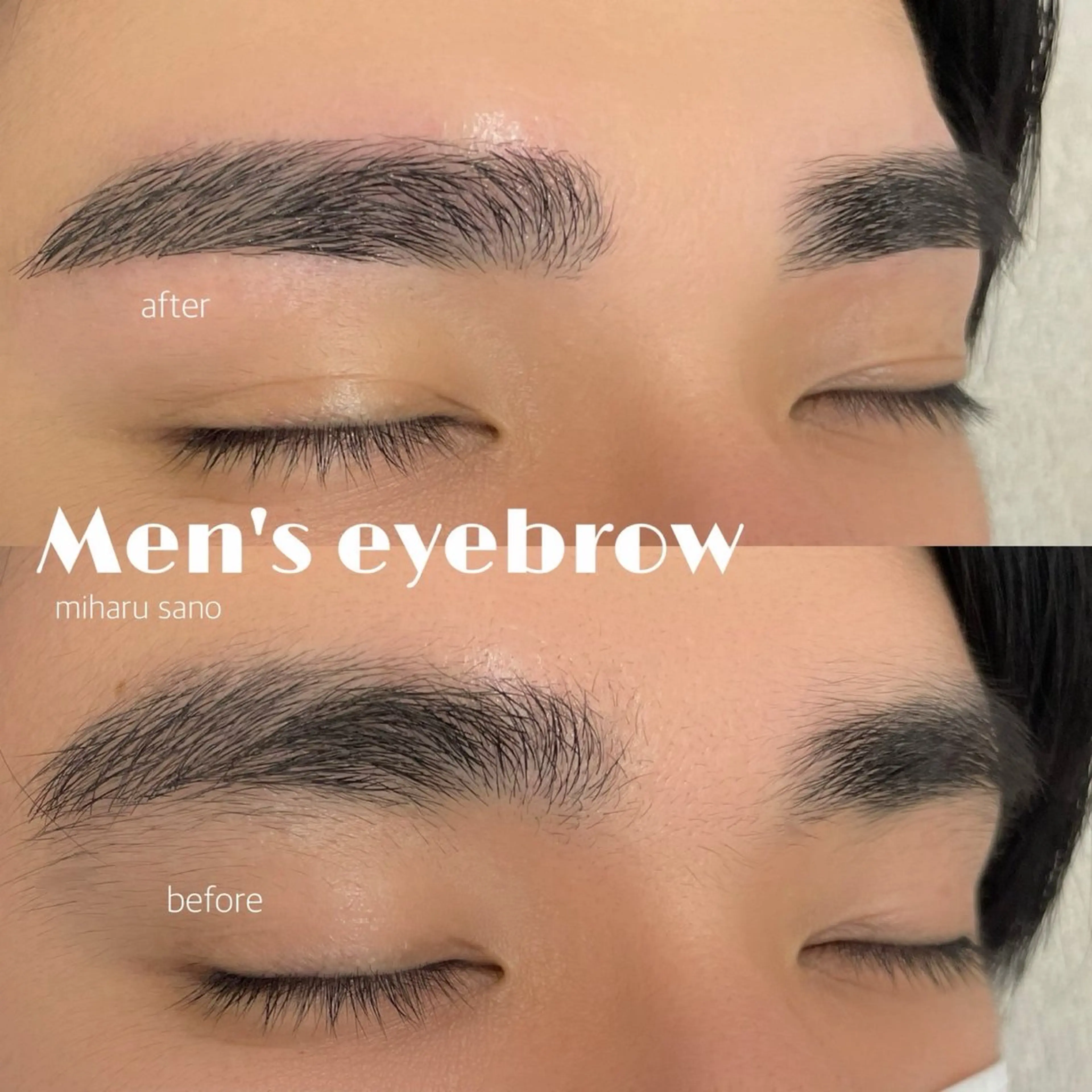 メンズ アイブロウ ワックス脱毛 眉カット その他(アイブロウ) & eye 浦和店のマツエク・マツパデザイン