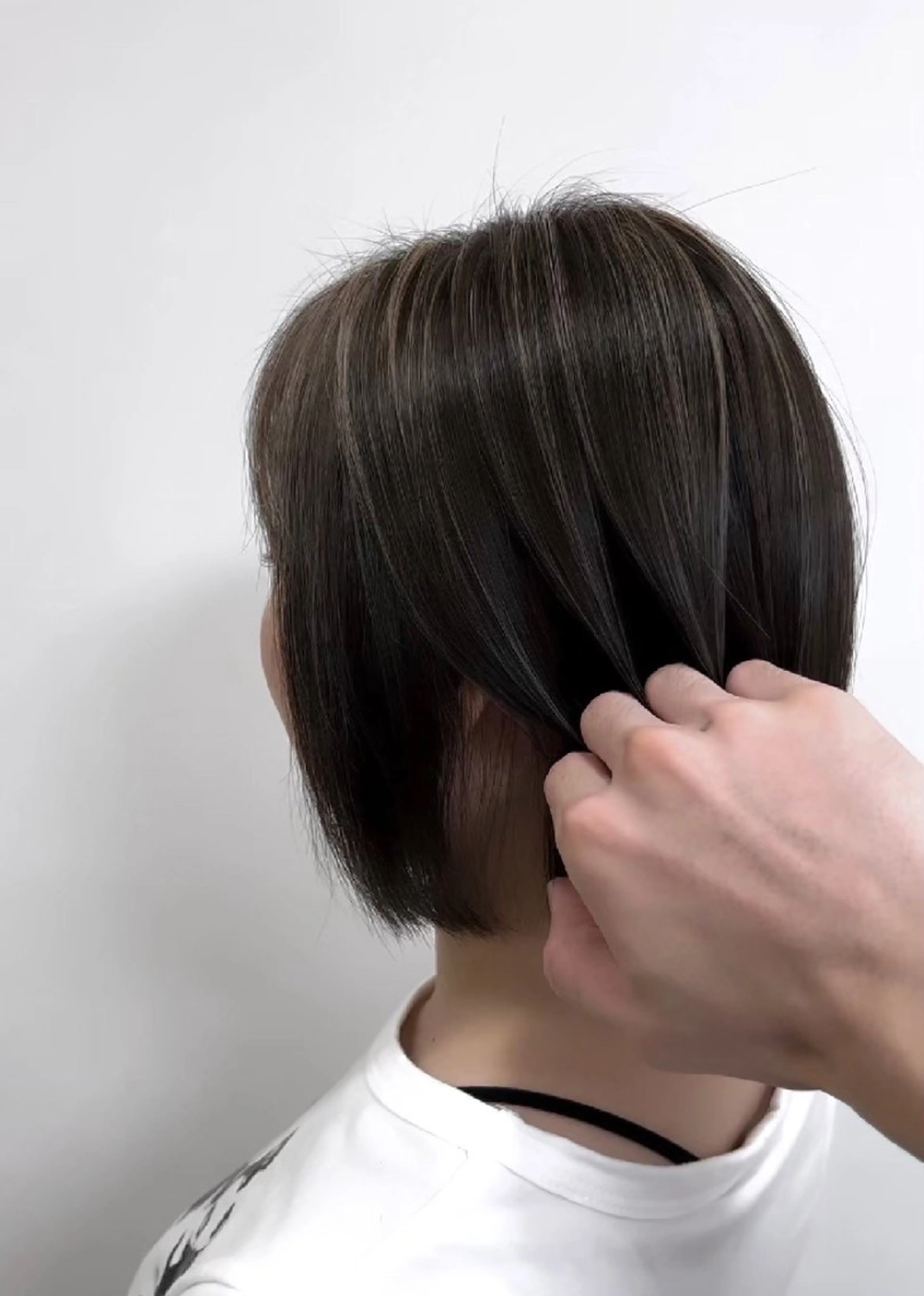 ショート カラー ハイライトカラー ハイライト ボブパーマ/メンズ カワカミサトミ🐨の眉毛・アイブロウイメージ