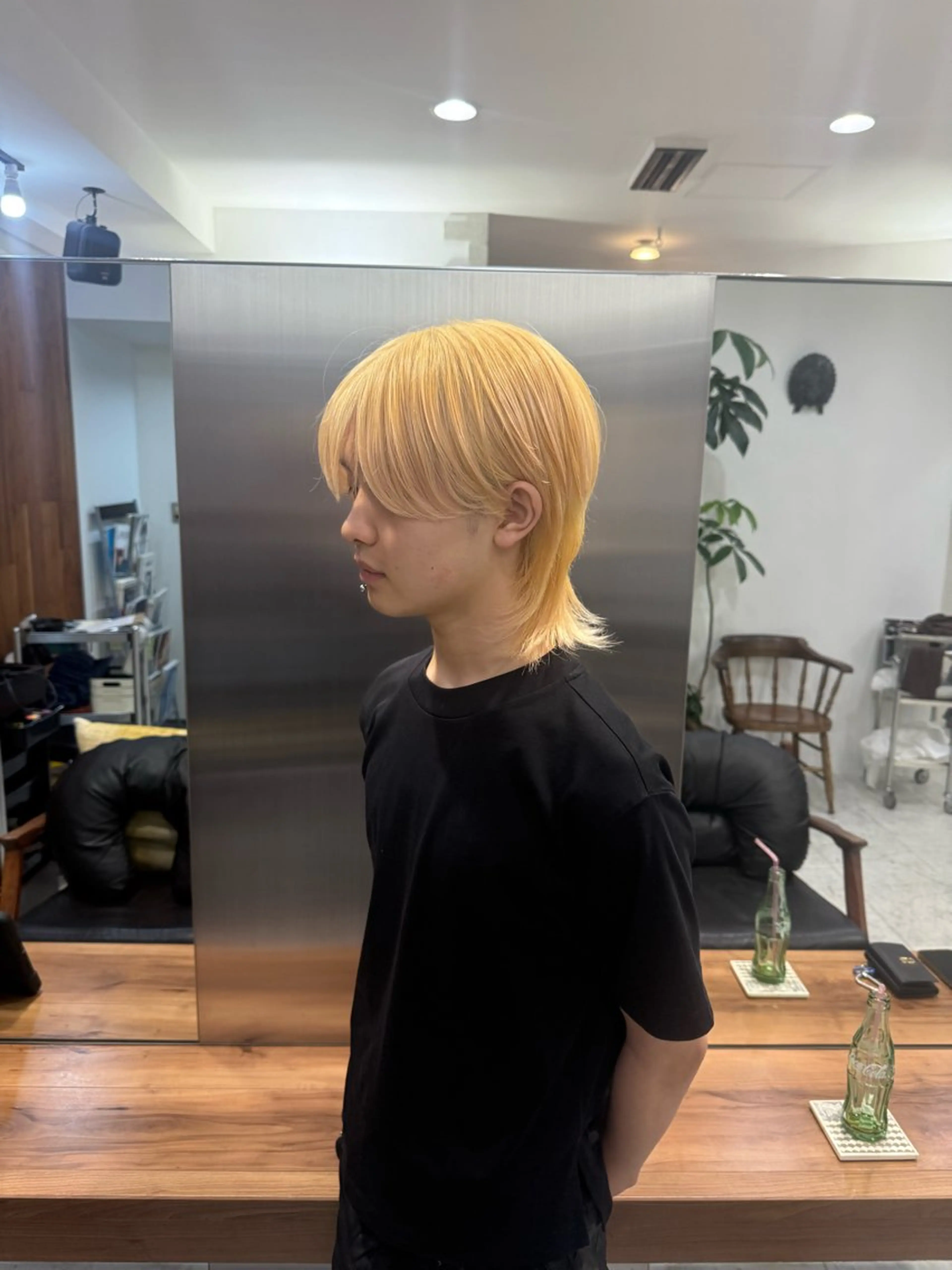 ショート カラー メンズ ヘアカラー ハイトーン /レイヤー/ふみやのヘアスタイル