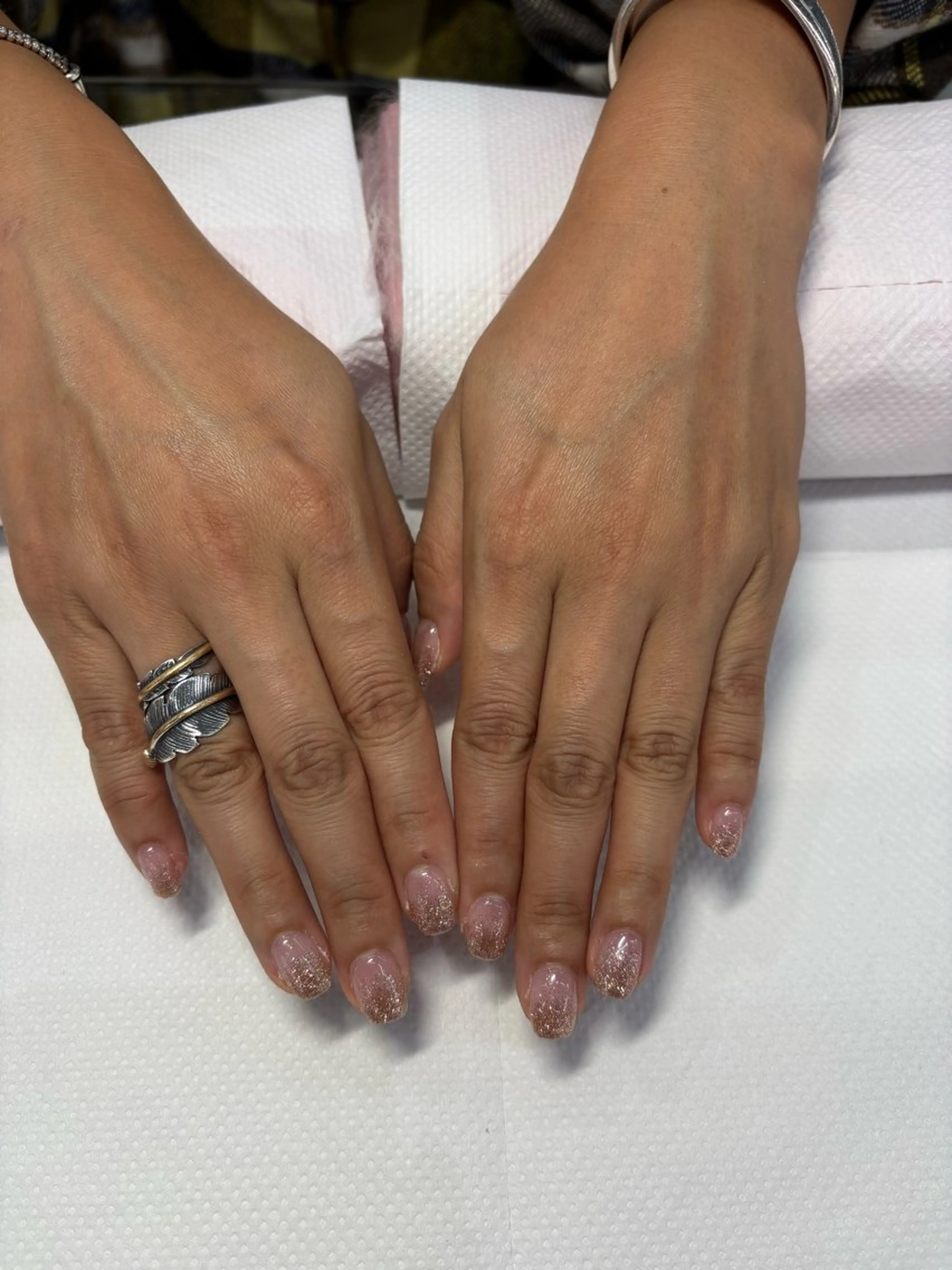 ネイル グラデーション ラメ(グリッター) ラメグラデーション 清水 麻由のネイルデザイン