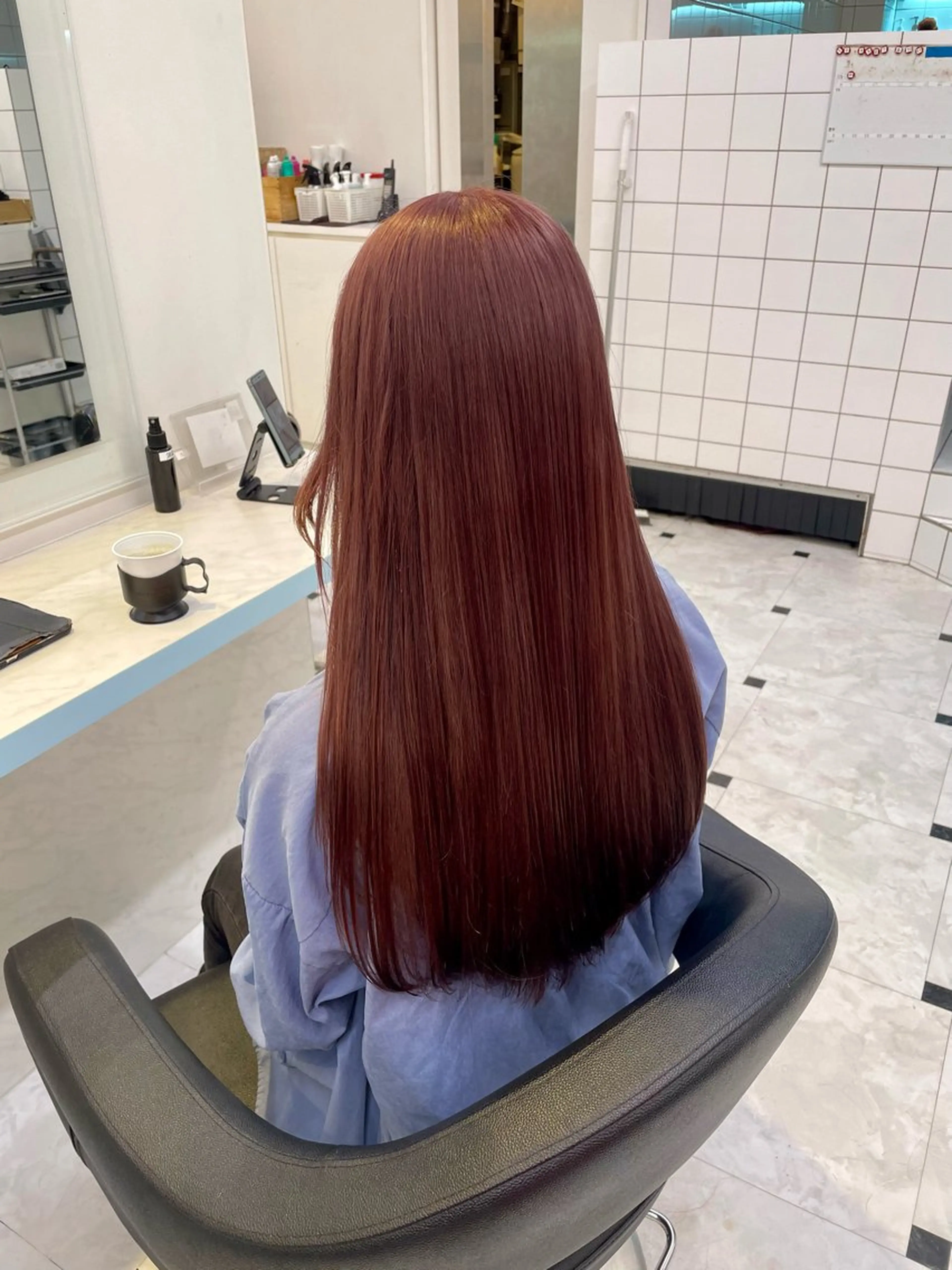 カラー ヘアカラー トリートメント ヘッドスパ ヘアセット 🇰🇷韓流暖色ヘア 🍒saaya🍒のヘアスタイル