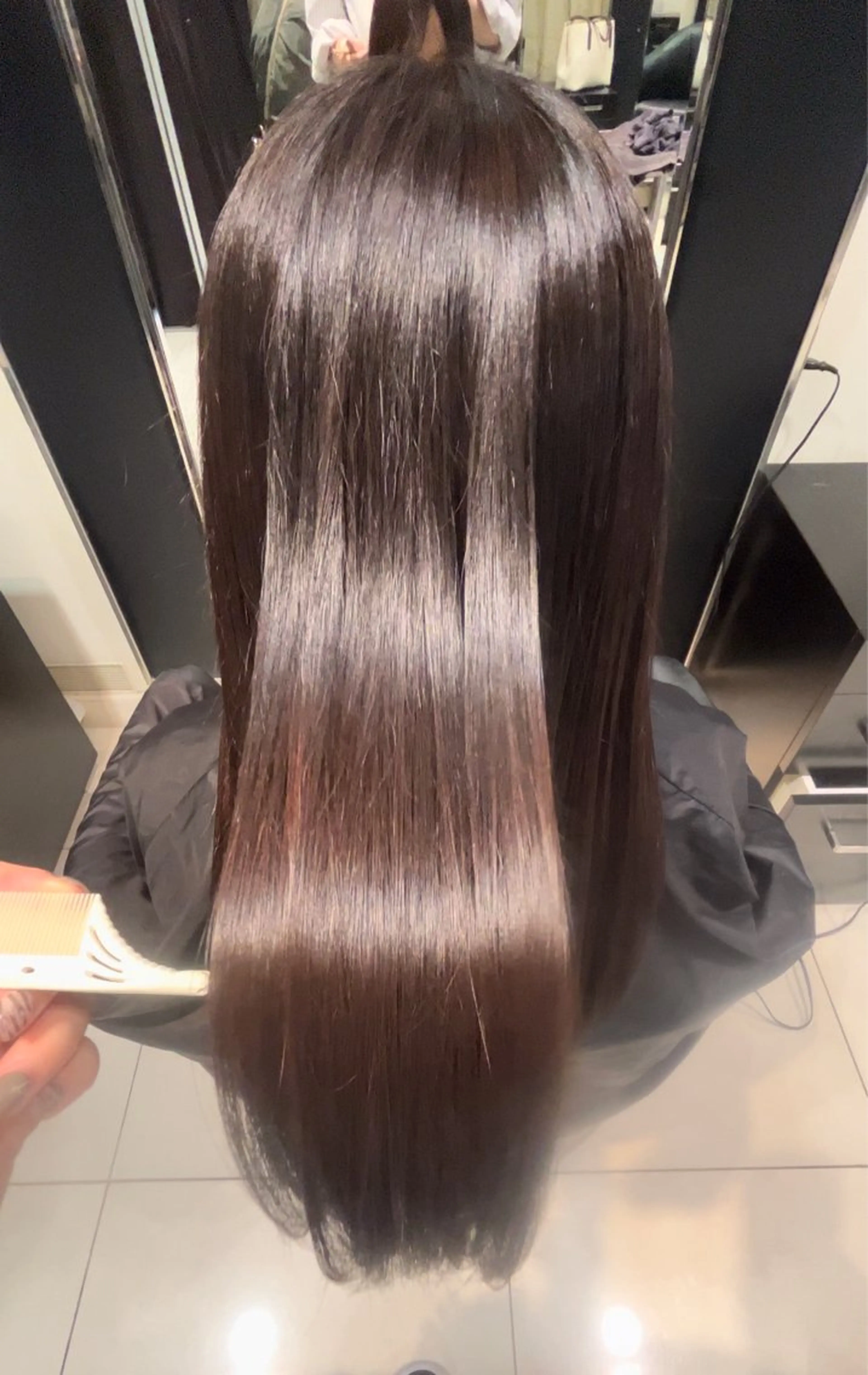 ロング カット 縮毛矯正 トリートメント Ayano 🫧のヘアスタイル