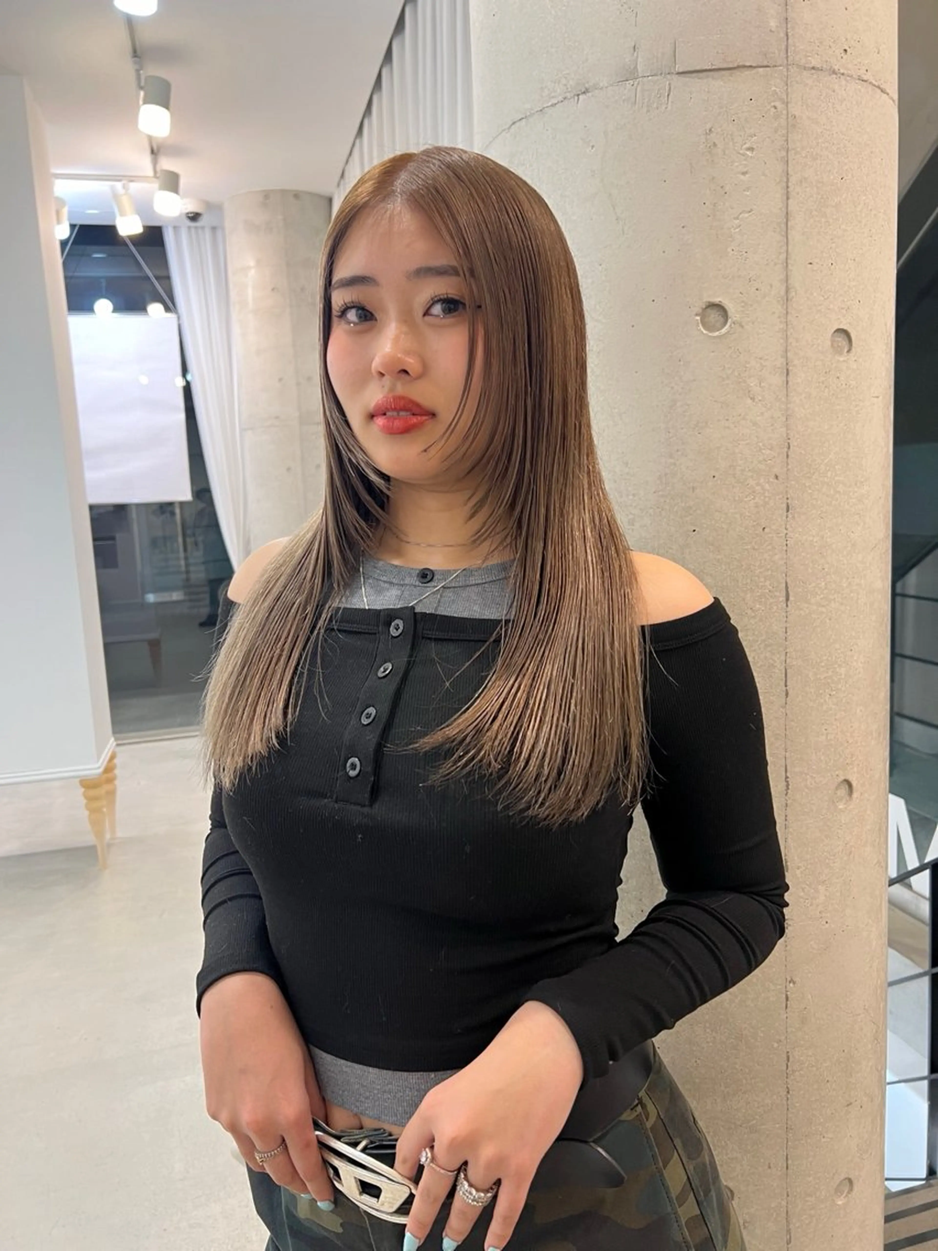 セミロング レイヤー/ 透明感SHIMAのヘアスタイル