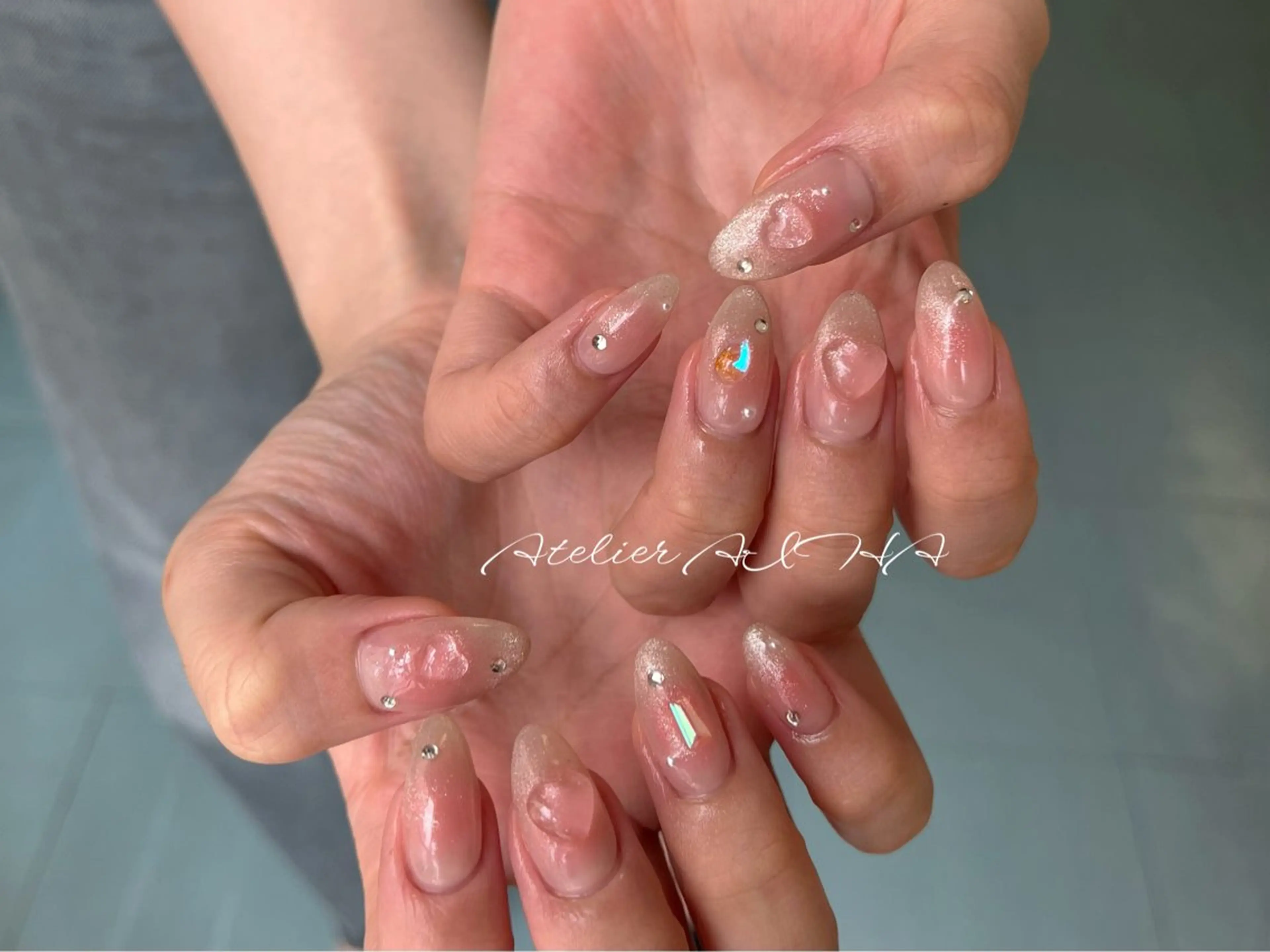 セミロング ハンドネイル アトリエAIHA★ フィルイン推奨サロンのネイルデザイン