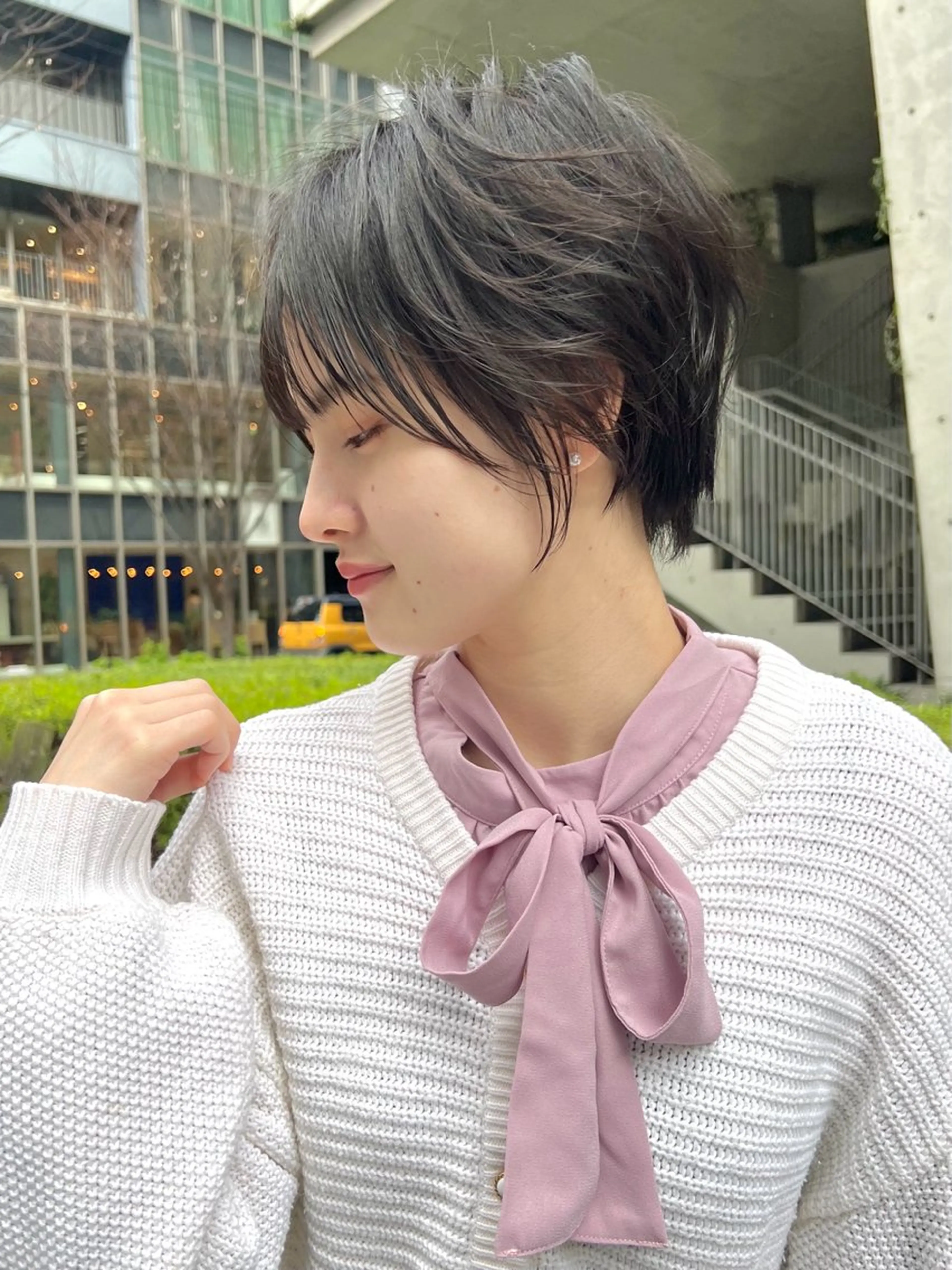 ショート 田中 優菜のヘアスタイル