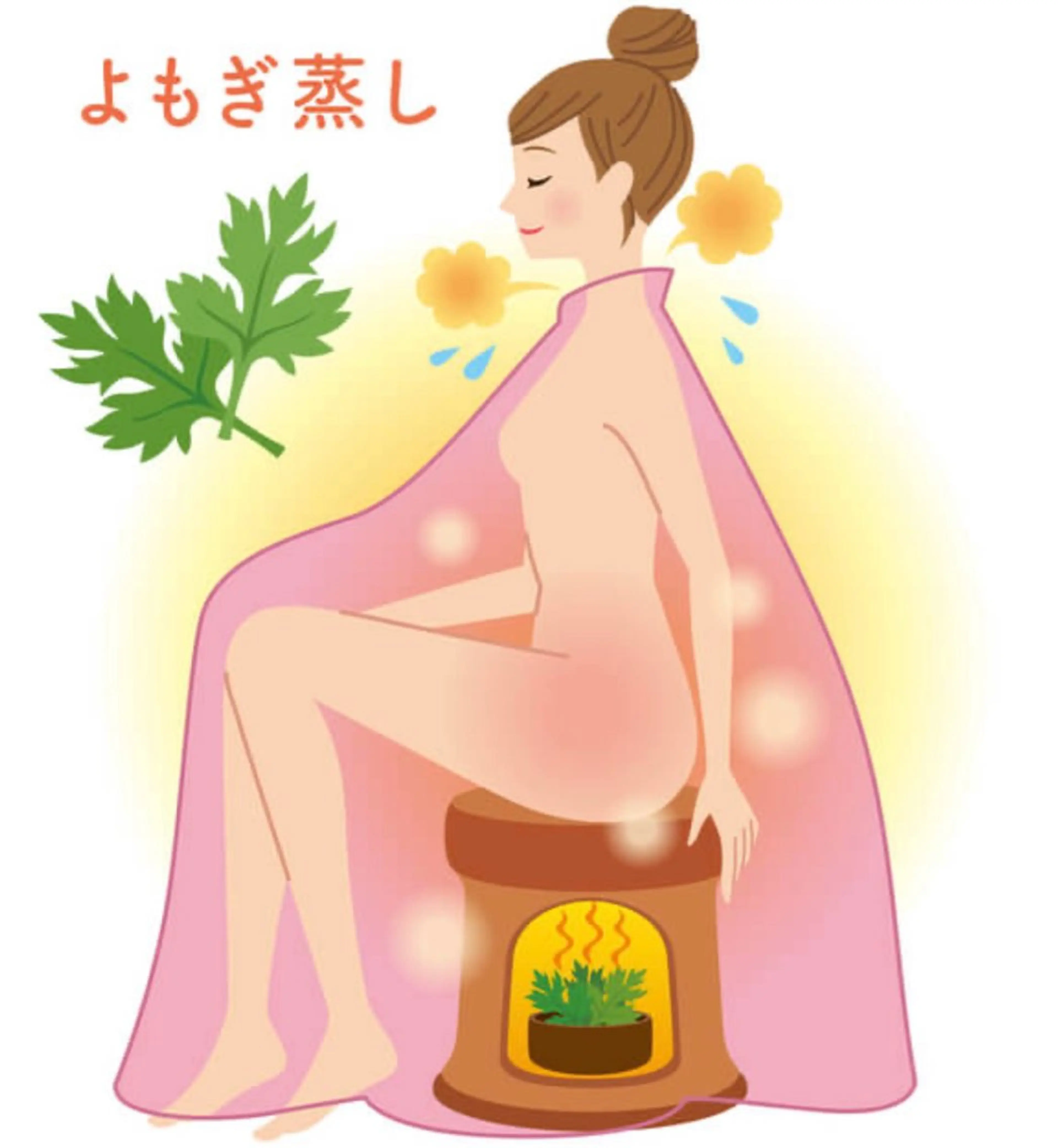 よもぎ蒸し(3年熟成無農薬よもぎ使用)3300円の写真