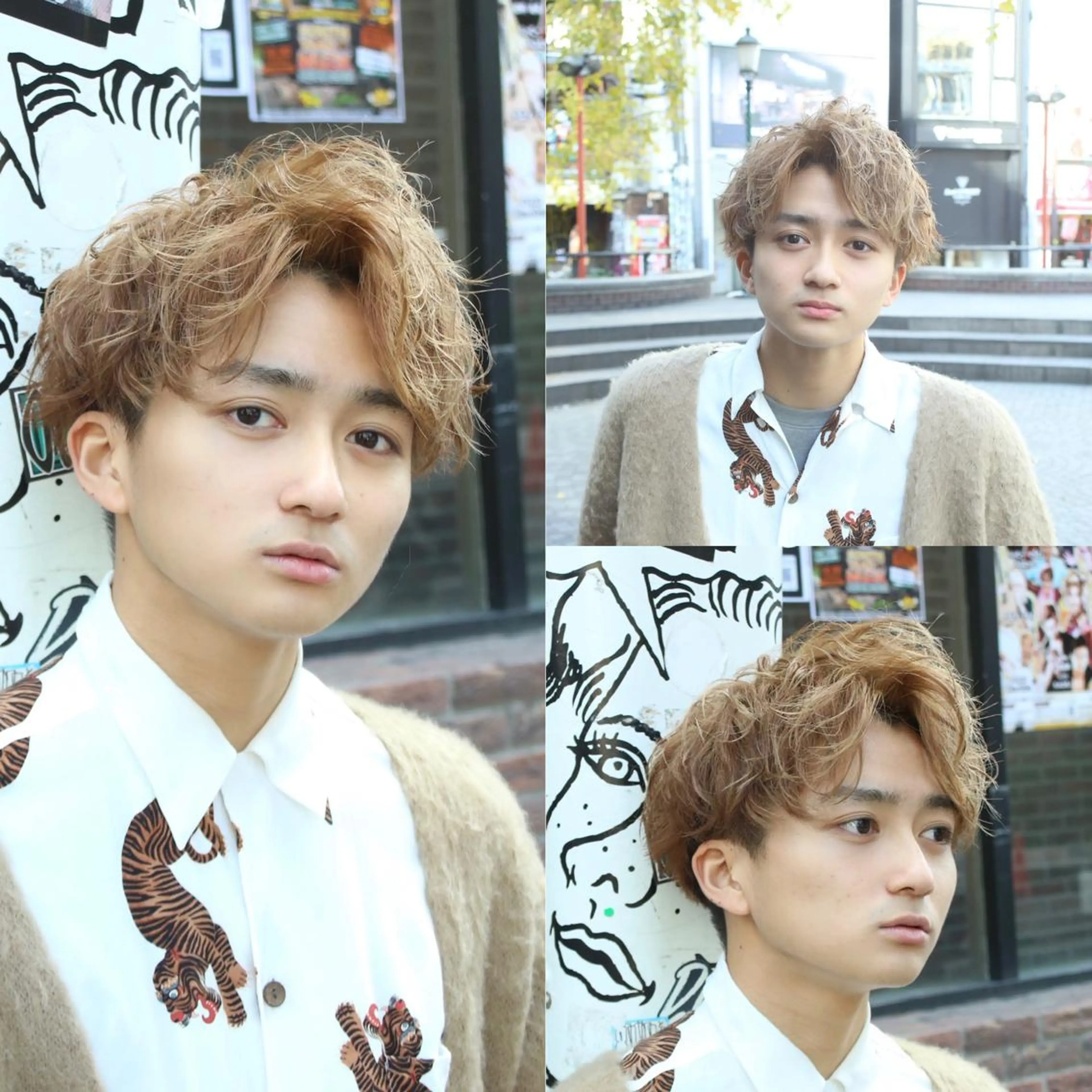 カラー パーマ ヘアアレンジ メンズ マッシュ メンズパーマ 波巻きパーマ カット トリートメント ヘアセット 【メンズヘアの匠】 タニ　心斎橋　アメ村のヘアスタイル