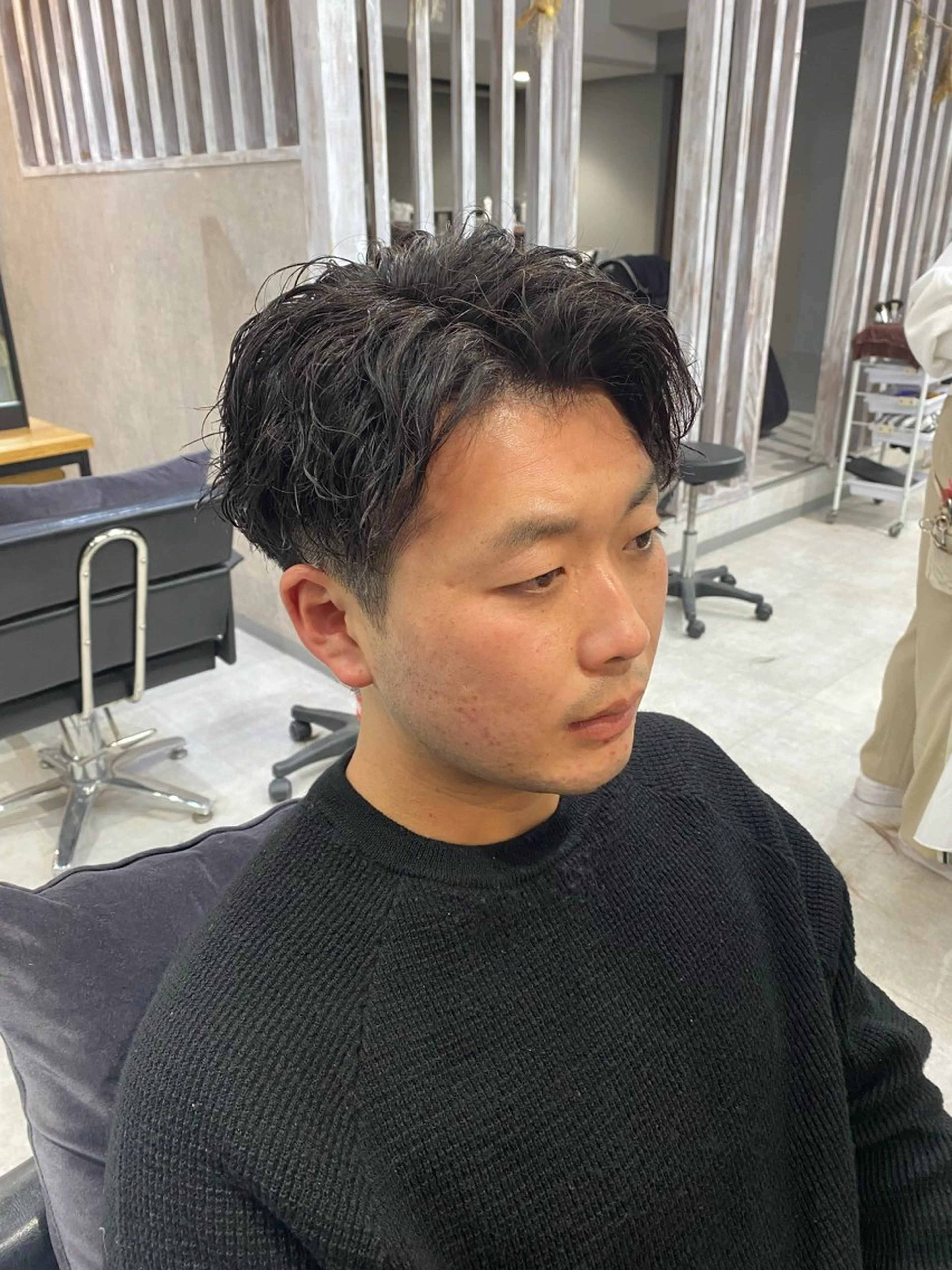 ショート パーマ メンズ メンズパーマ ツイストスパイラルパーマ スパイラルパーマ 🐉『メンズ美容師』 吉田龍星🐉のヘアスタイル