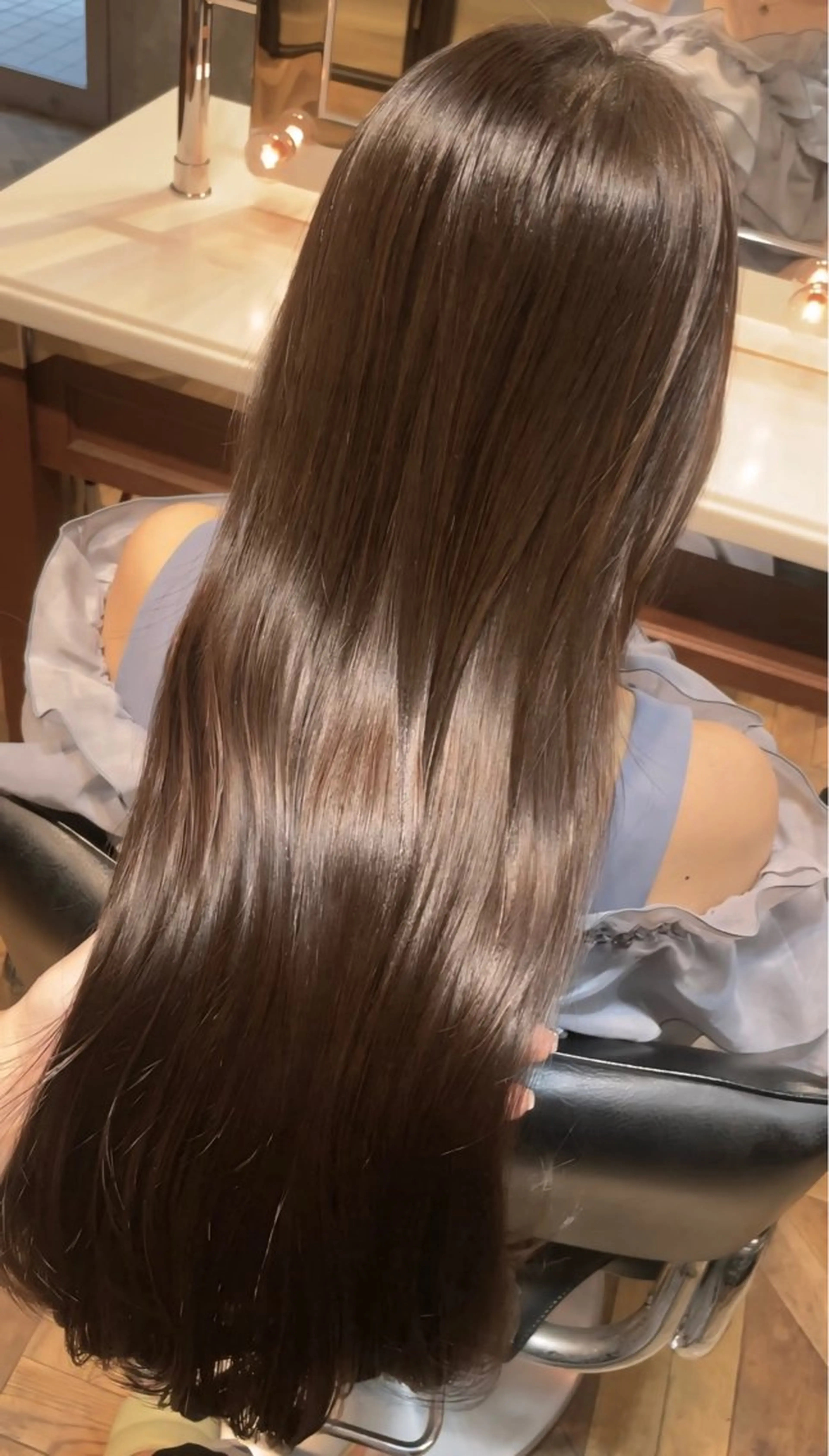 ロング カラー ベージュカラー ブラウンカラー 透明感カラー ココアブラウン カット ヘアカラー トリートメント ご新規様限定 透明感カラーKANAのヘアスタイル