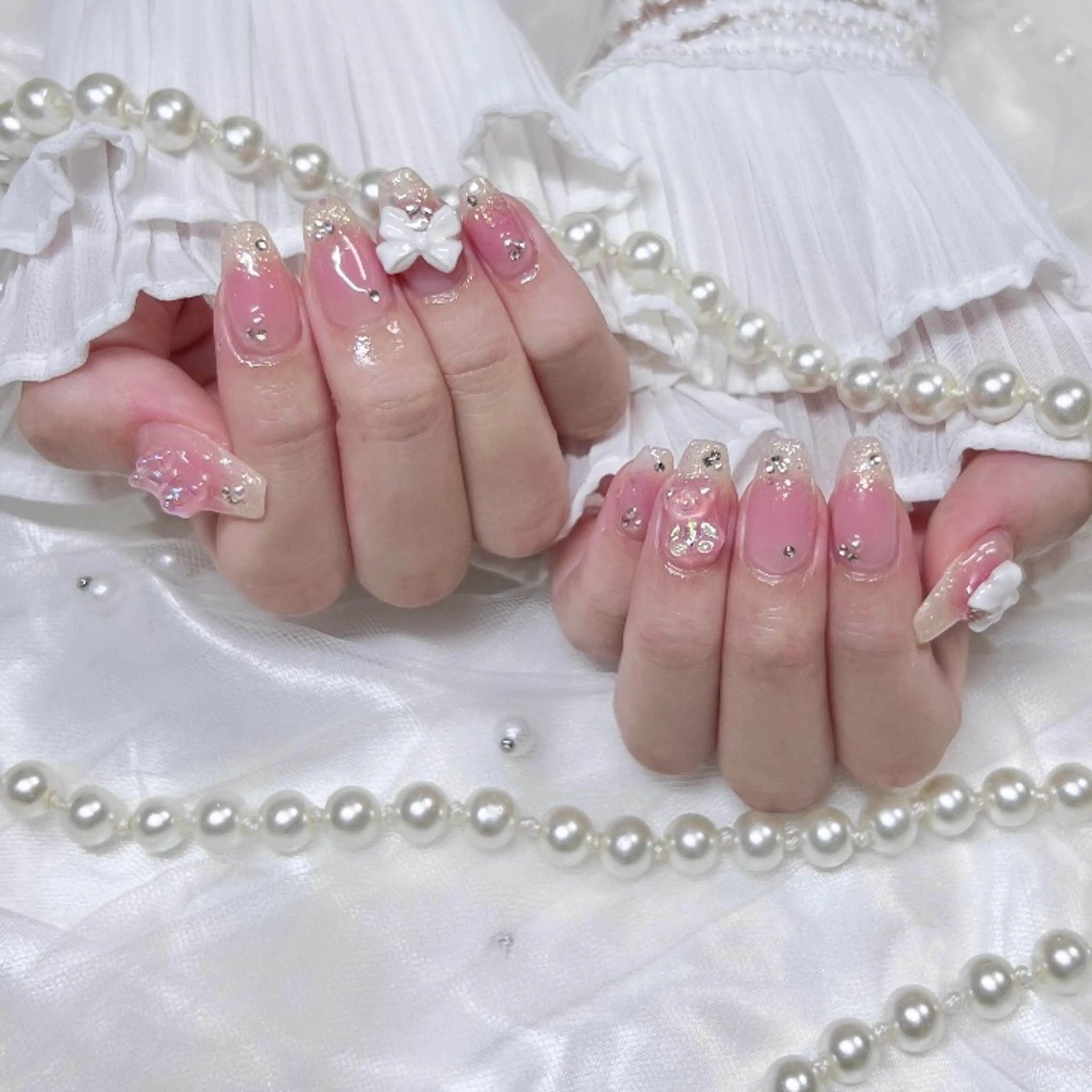 ネイル チークネイル ハンドネイル Ćuu Nail kahoのネイルデザイン