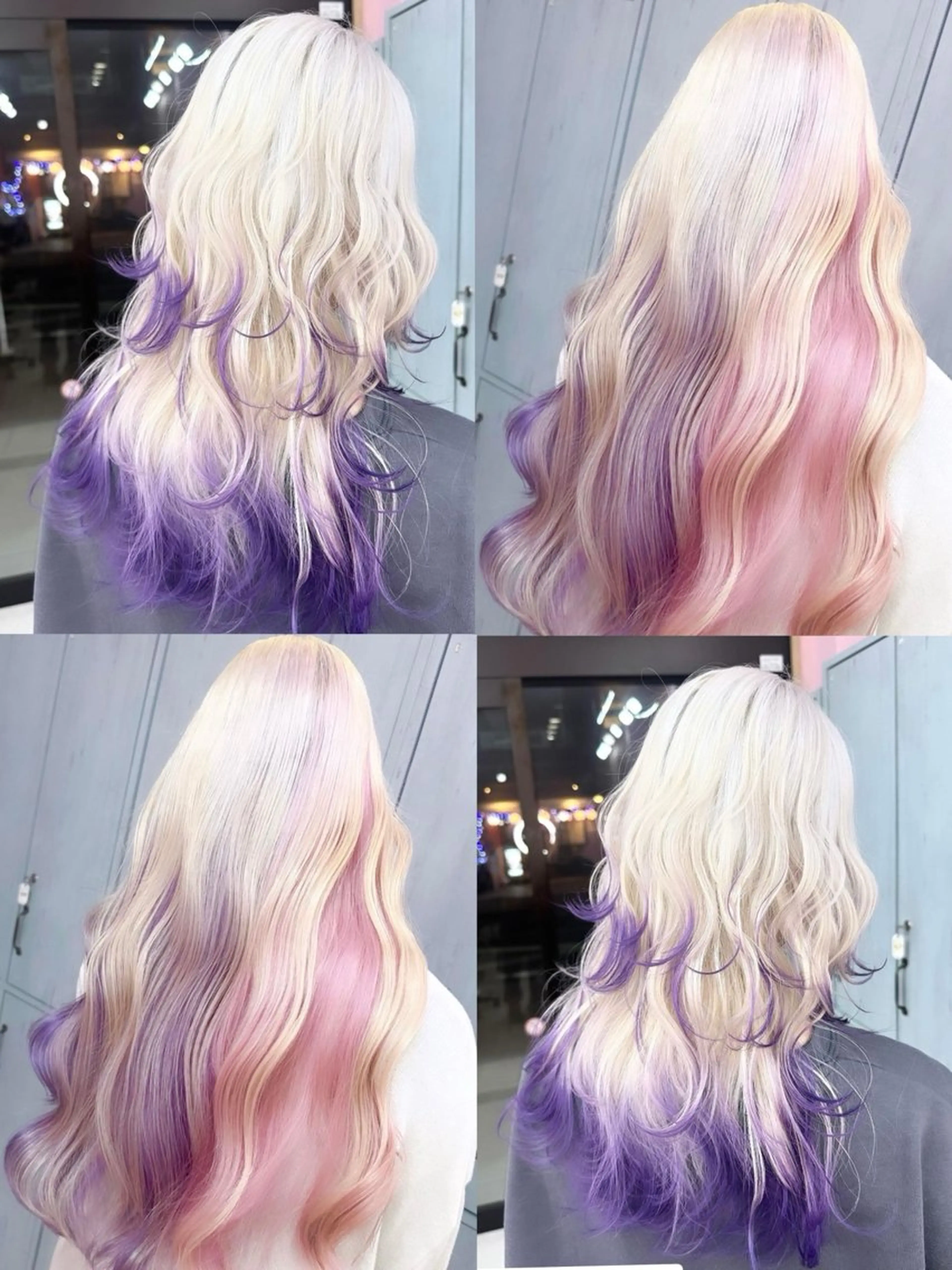 ミディアム カラー ブリーチ✖️レイヤー MANATO🎨🌈のヘアスタイル