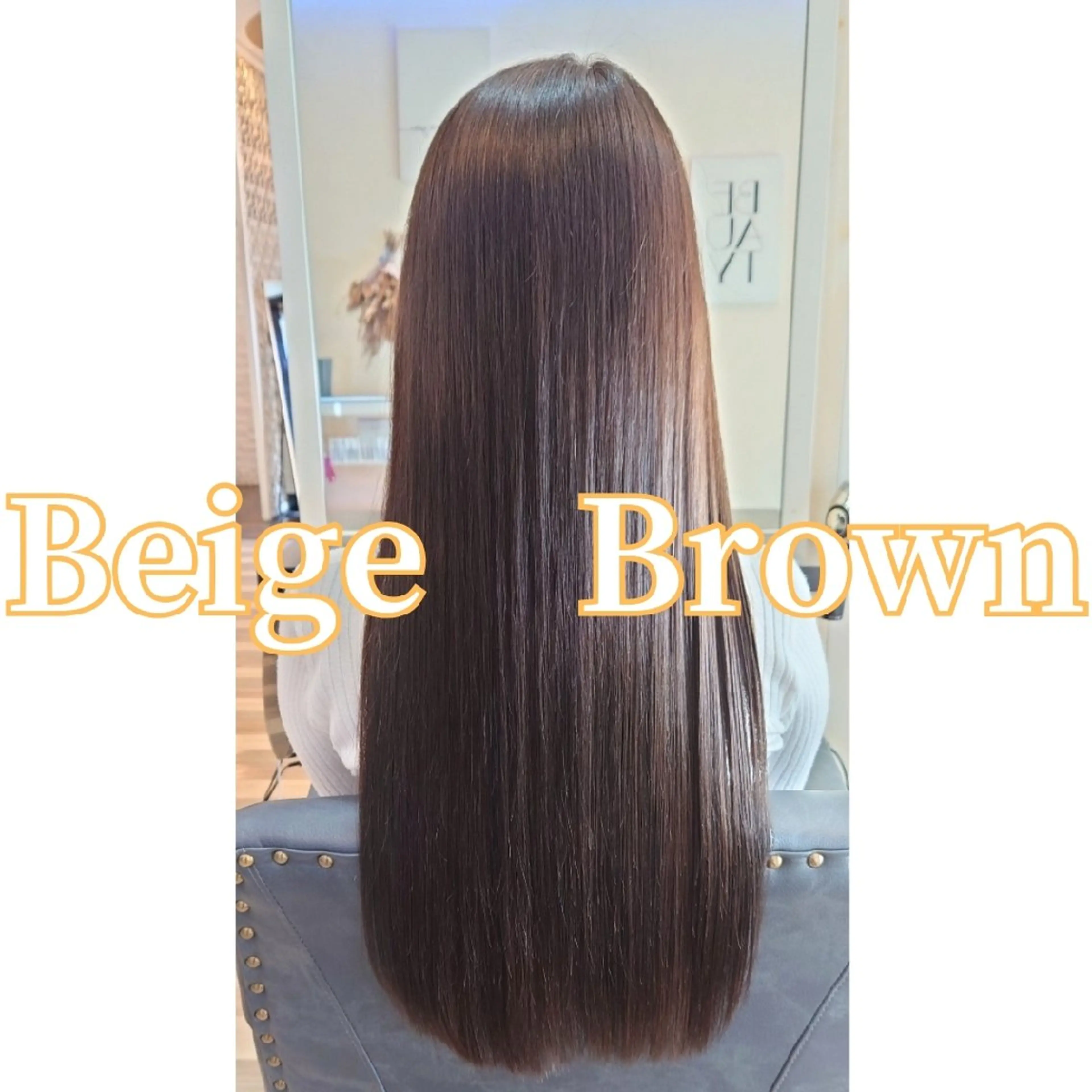 セミロング カラー ブラウンカラー 髪質改善 atelier russo (アトリエ・ルッソ)所属・こにし/蒲生四丁目 /美髪カラー/スパのヘアスタイル