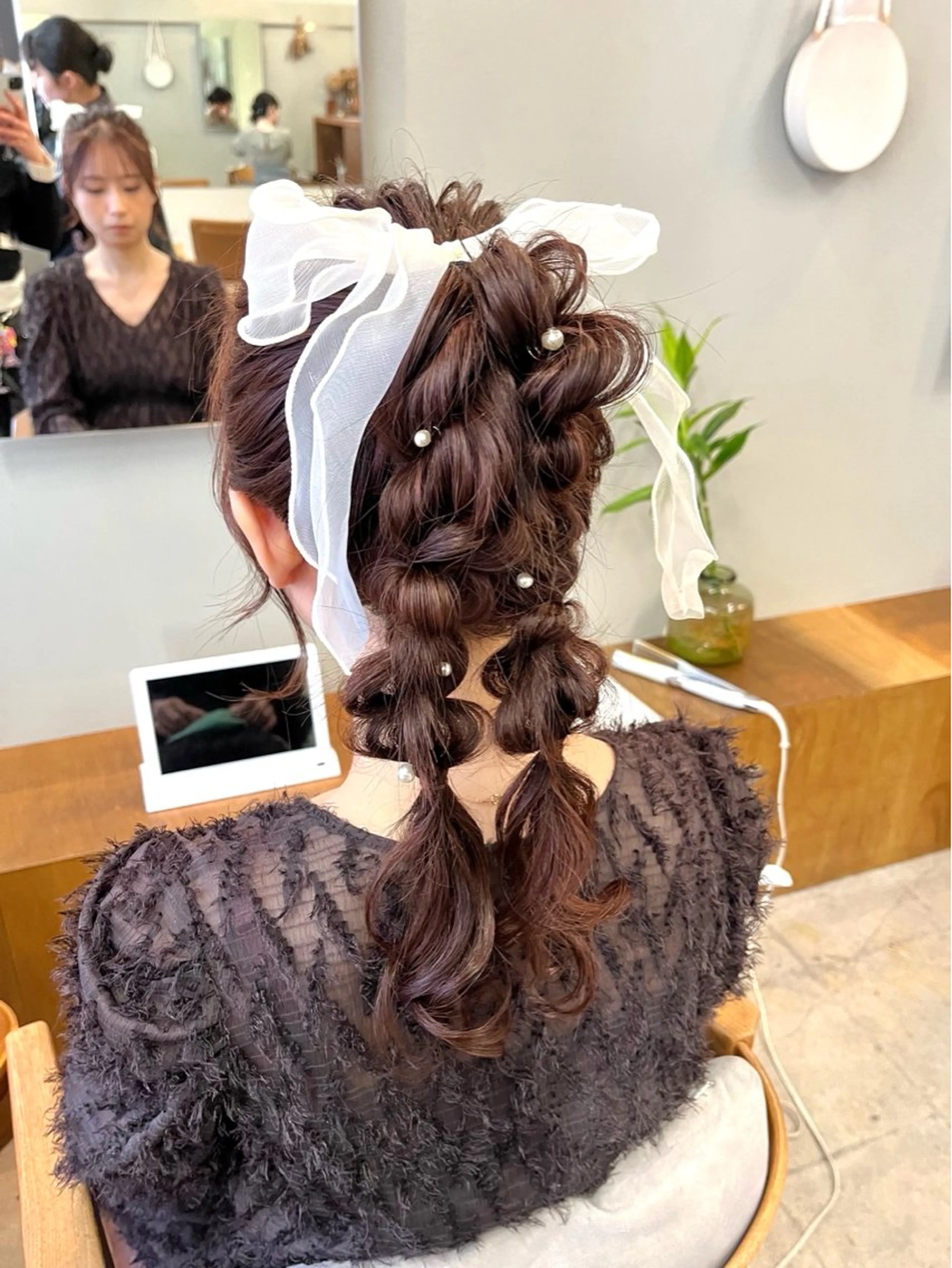 ヘアアレンジ ヘアセット 🌼花屋併設🌼 木下奈々望のヘアスタイル