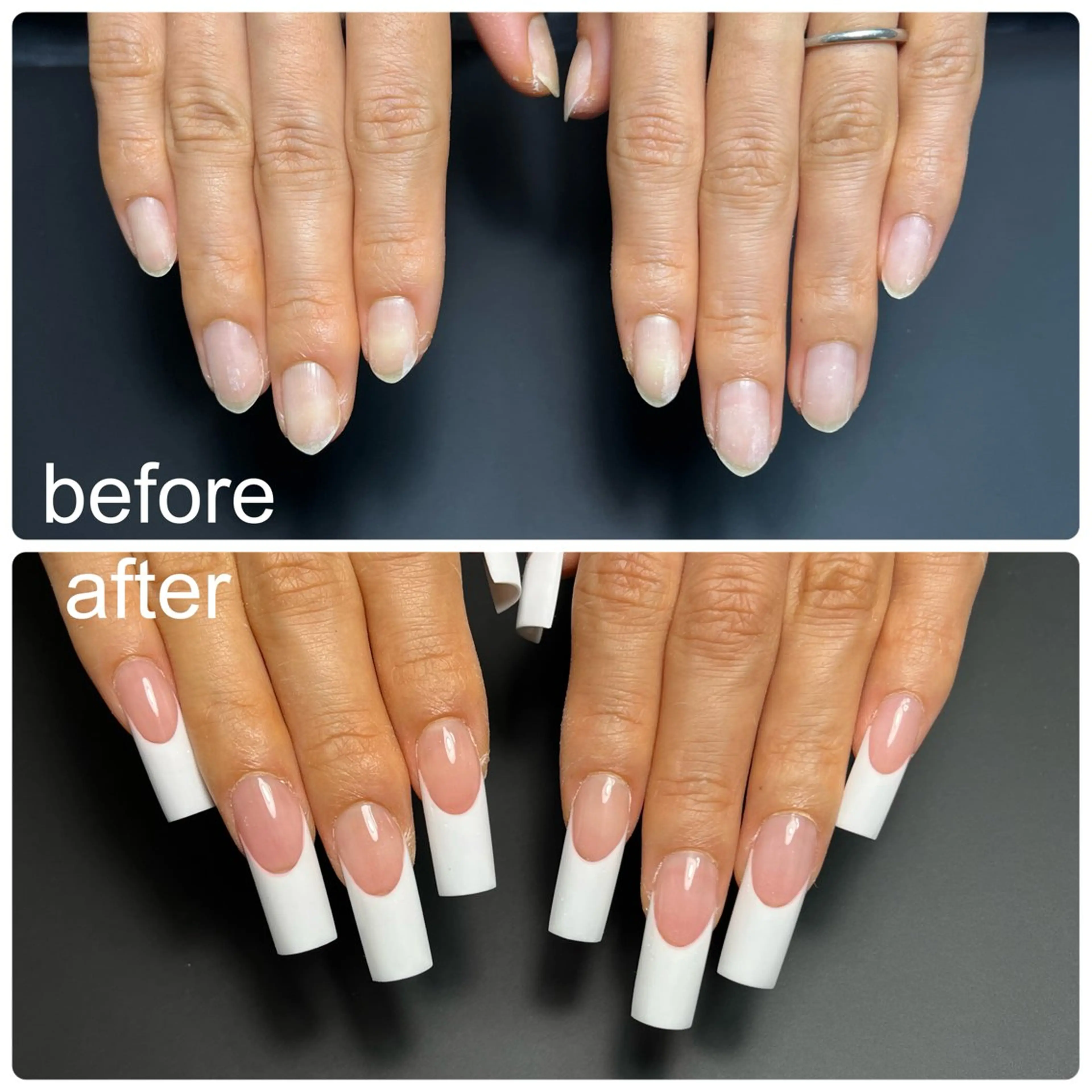 ネイル フレンチネイル スカルプネイル 境 和美のネイルデザイン