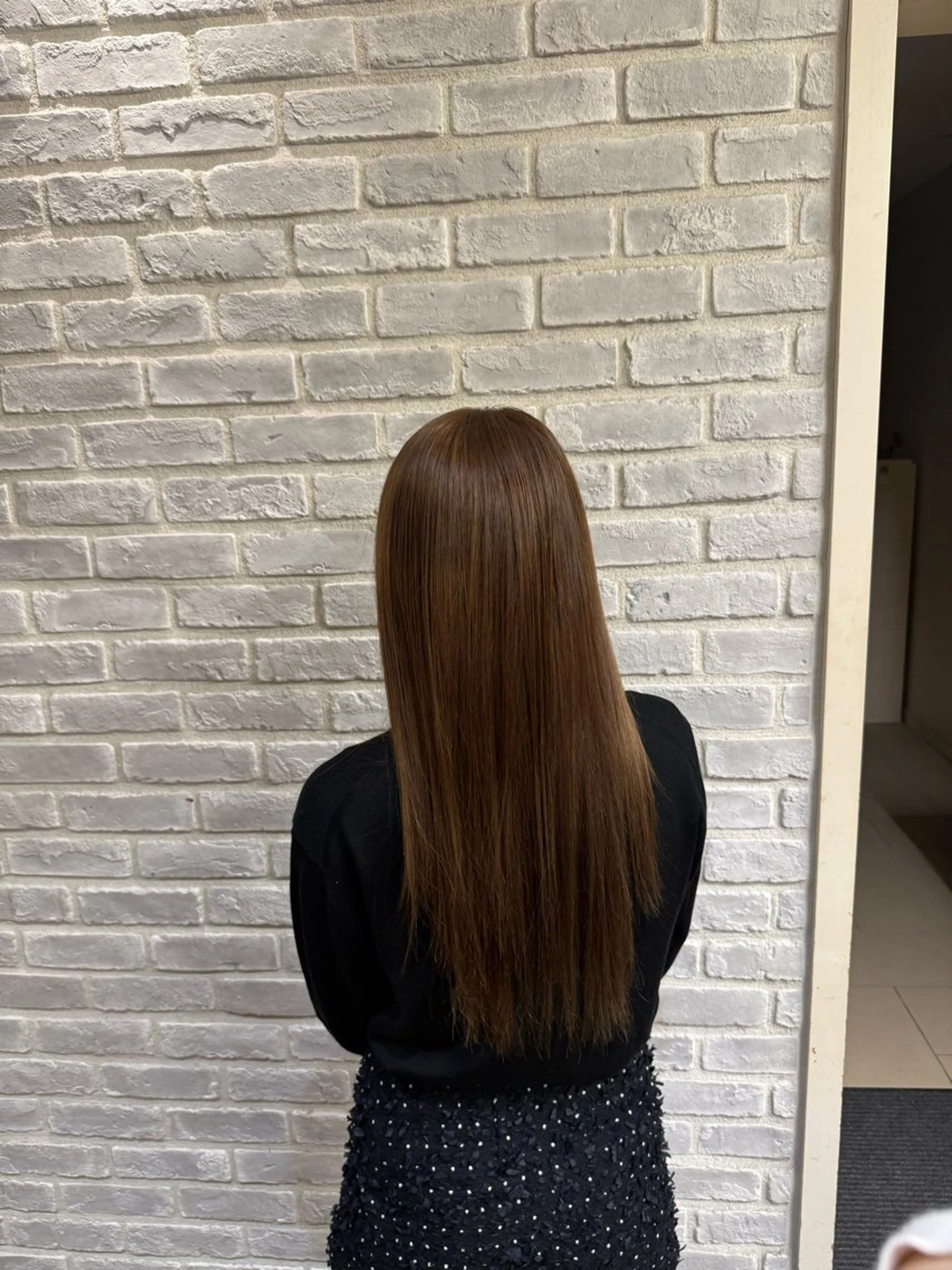 ロング カラー ｢韓国風カラー ｣サナのヘアスタイル