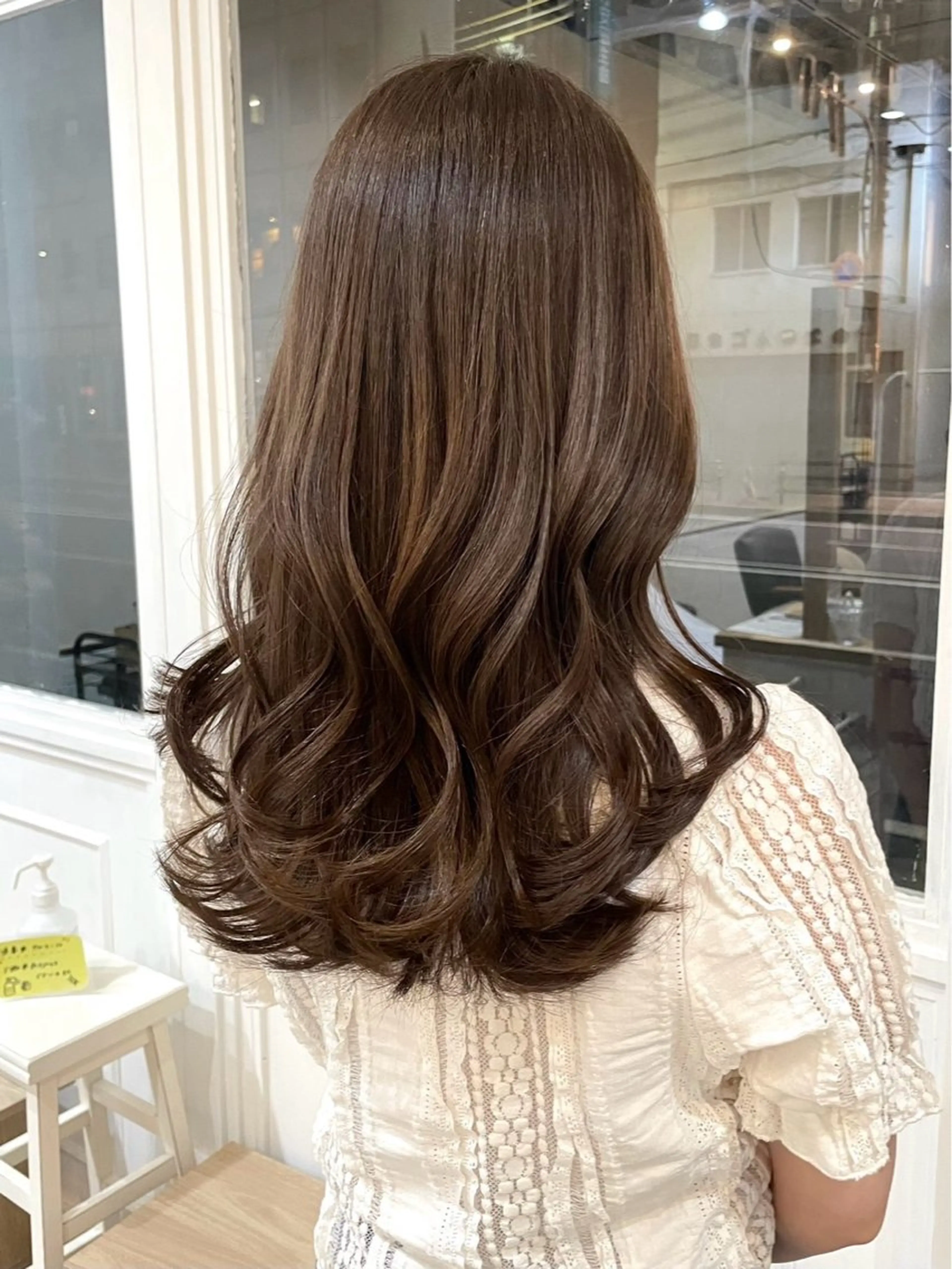 セミロング カラー 🧼ROMEO京橋店 岡﨑桃花🧼のヘアスタイル