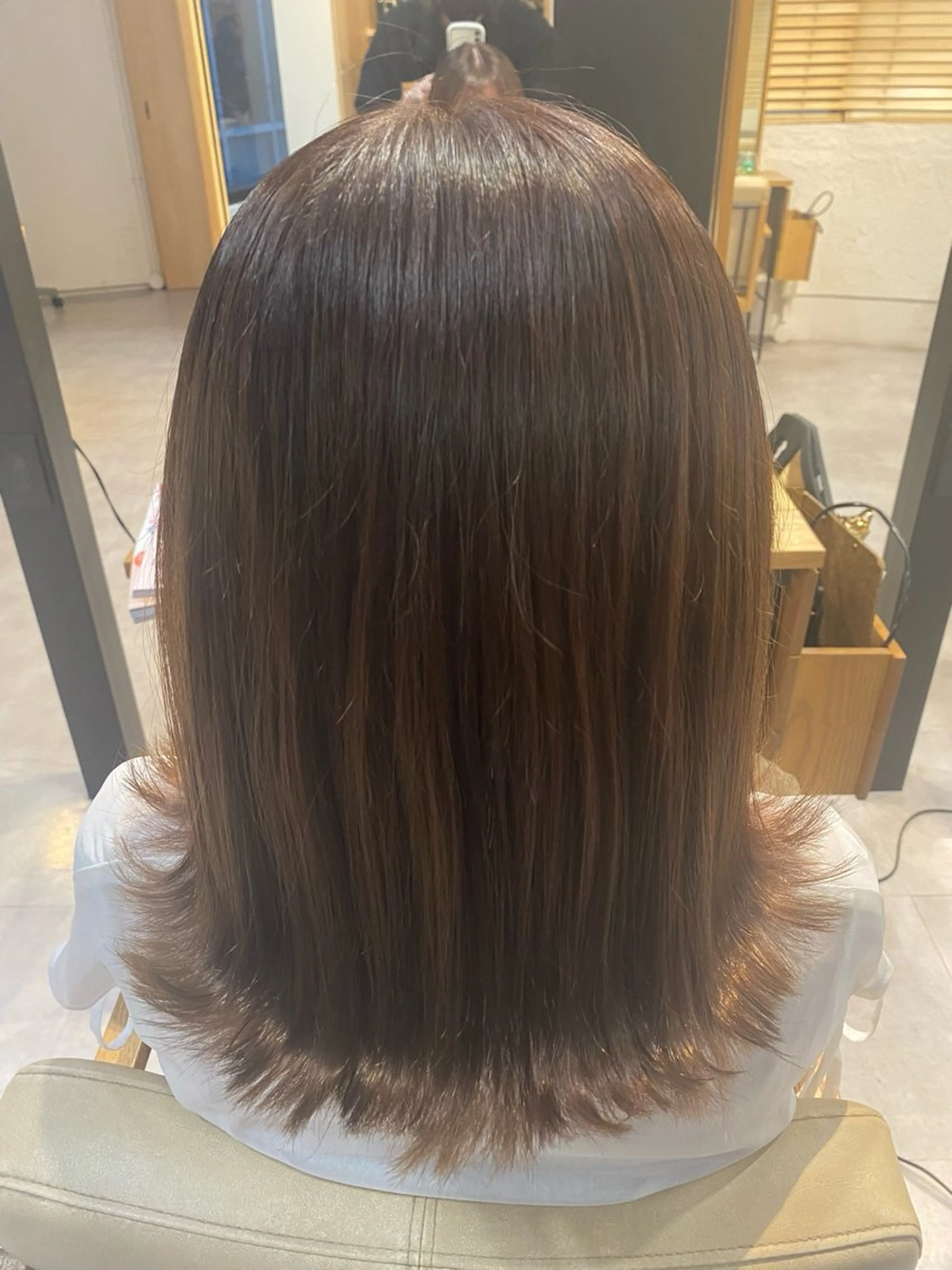 ミディアム ヘアカラー 新田 楓太のヘアスタイル