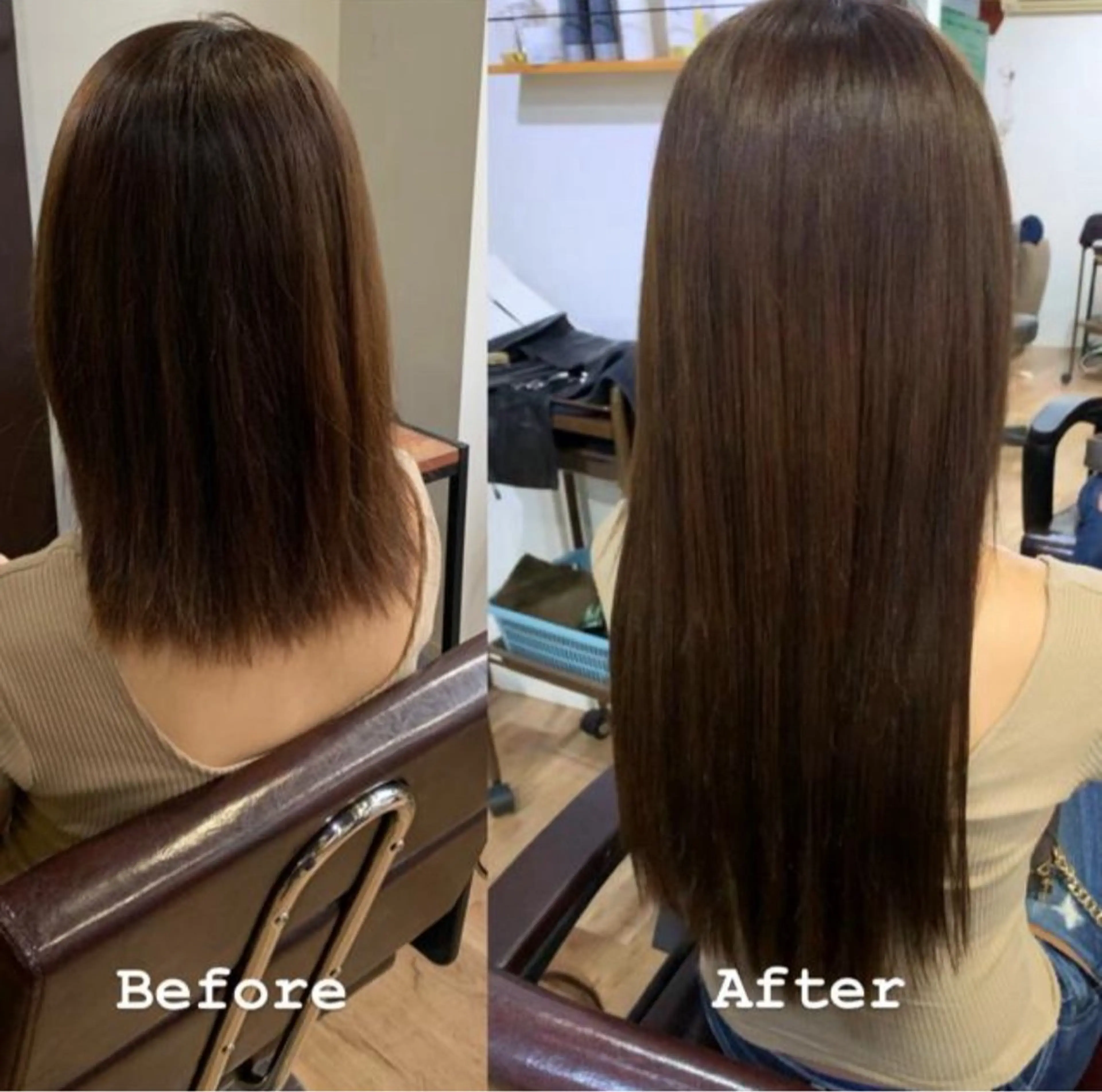 セミロング エクステ orque deux .kannaのヘアスタイル