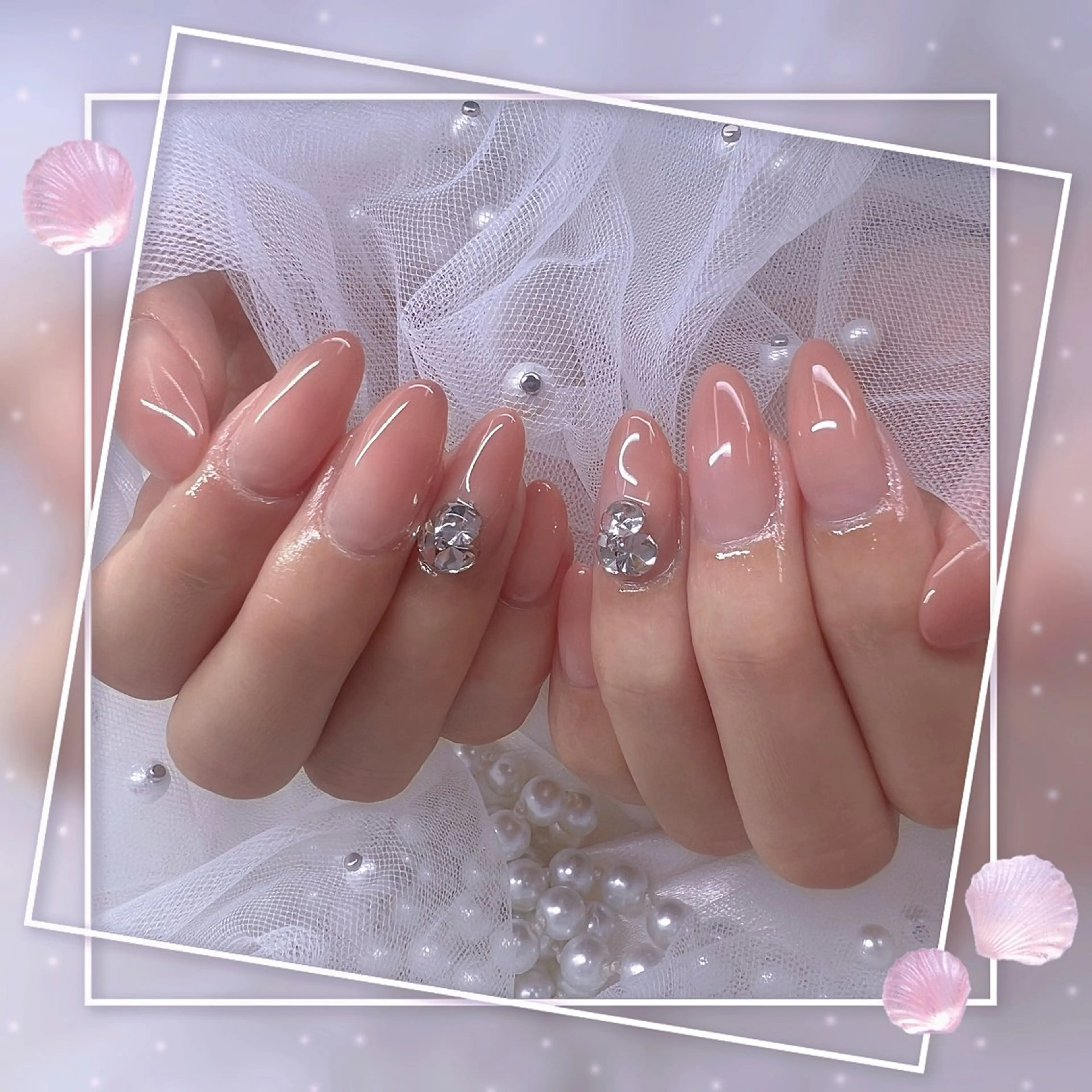 ネイル チークネイル フレンチネイル グラデーション マグネットネイル マグネットフレンチ ハンドネイル Chill Nailsalonのネイルデザイン