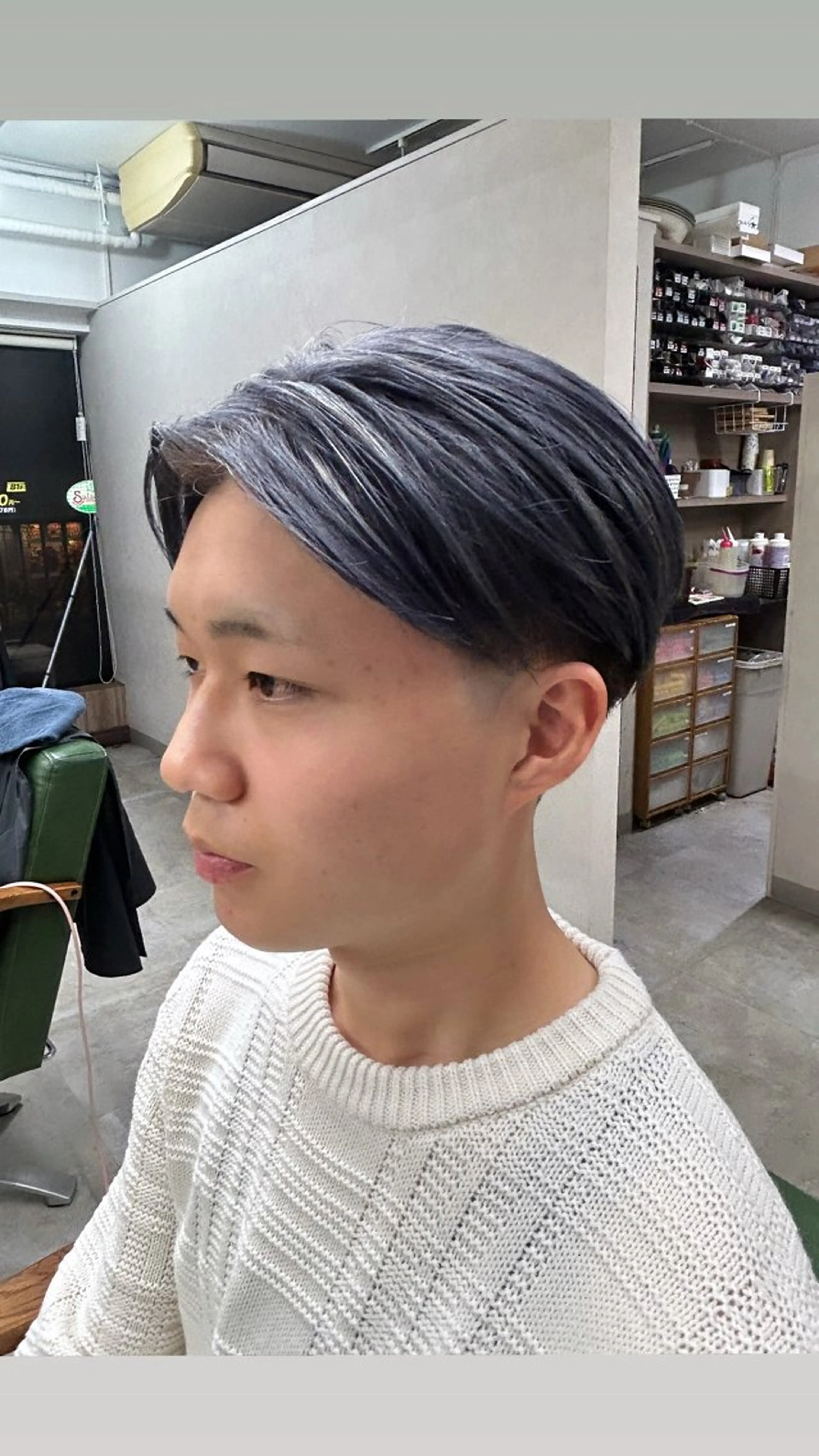 ショート カラー メンズ アッシュ ヘアカラー 匠 hairのヘアスタイル