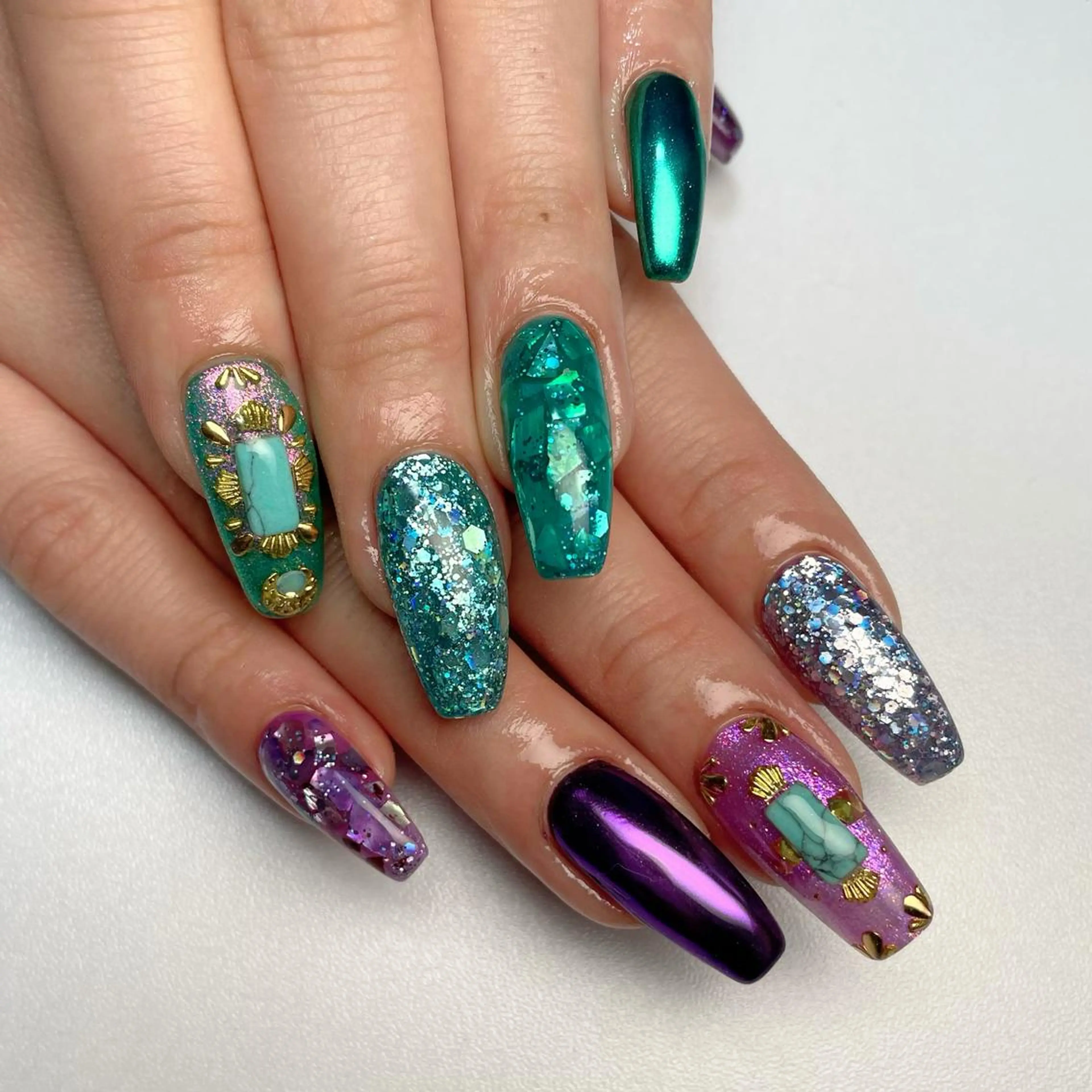 ロング ネイル 下妻ネイルサロン/ パラジェルのネイルデザイン