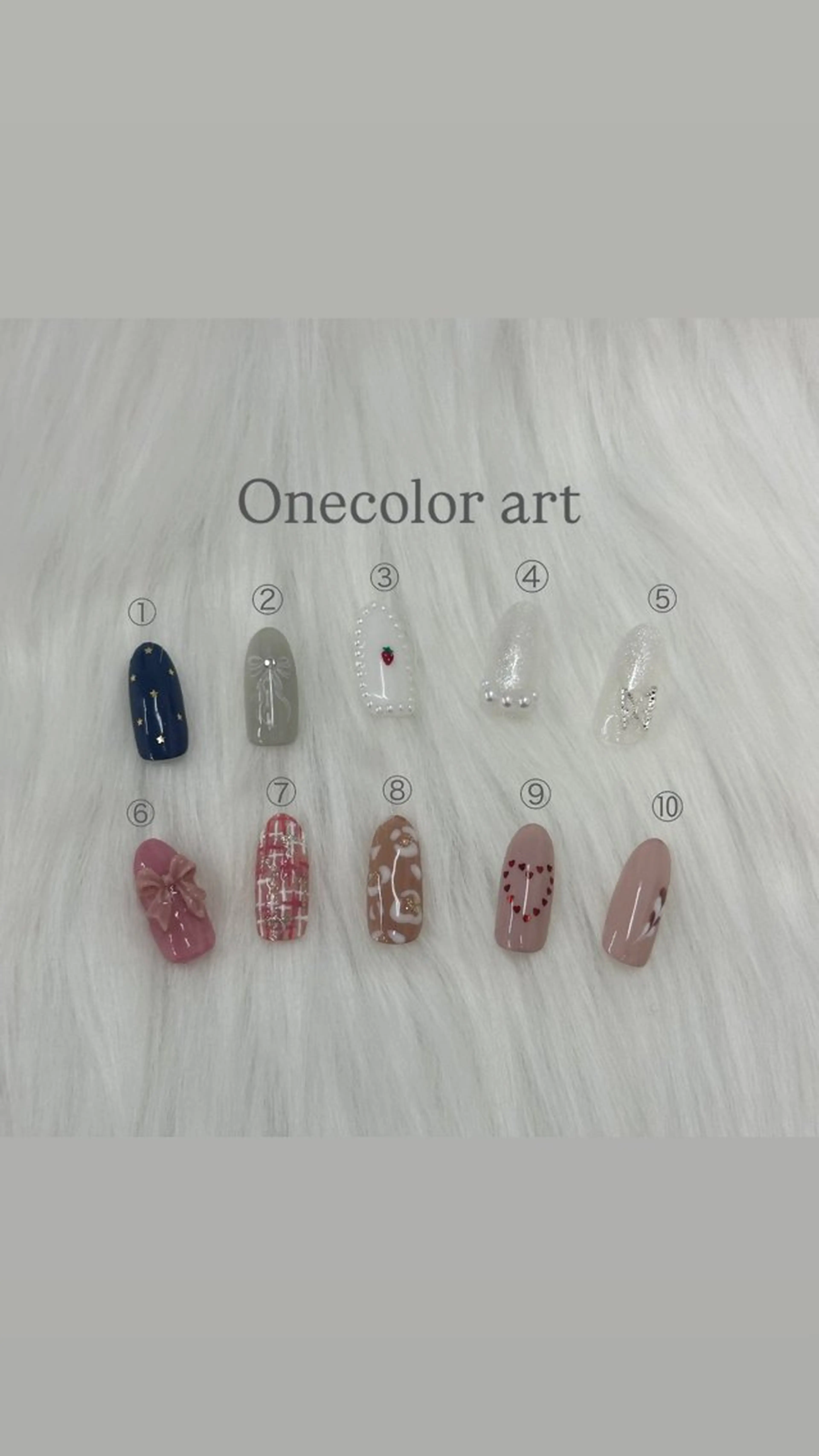 オフなしワンカラー+写真アート2枚の写真