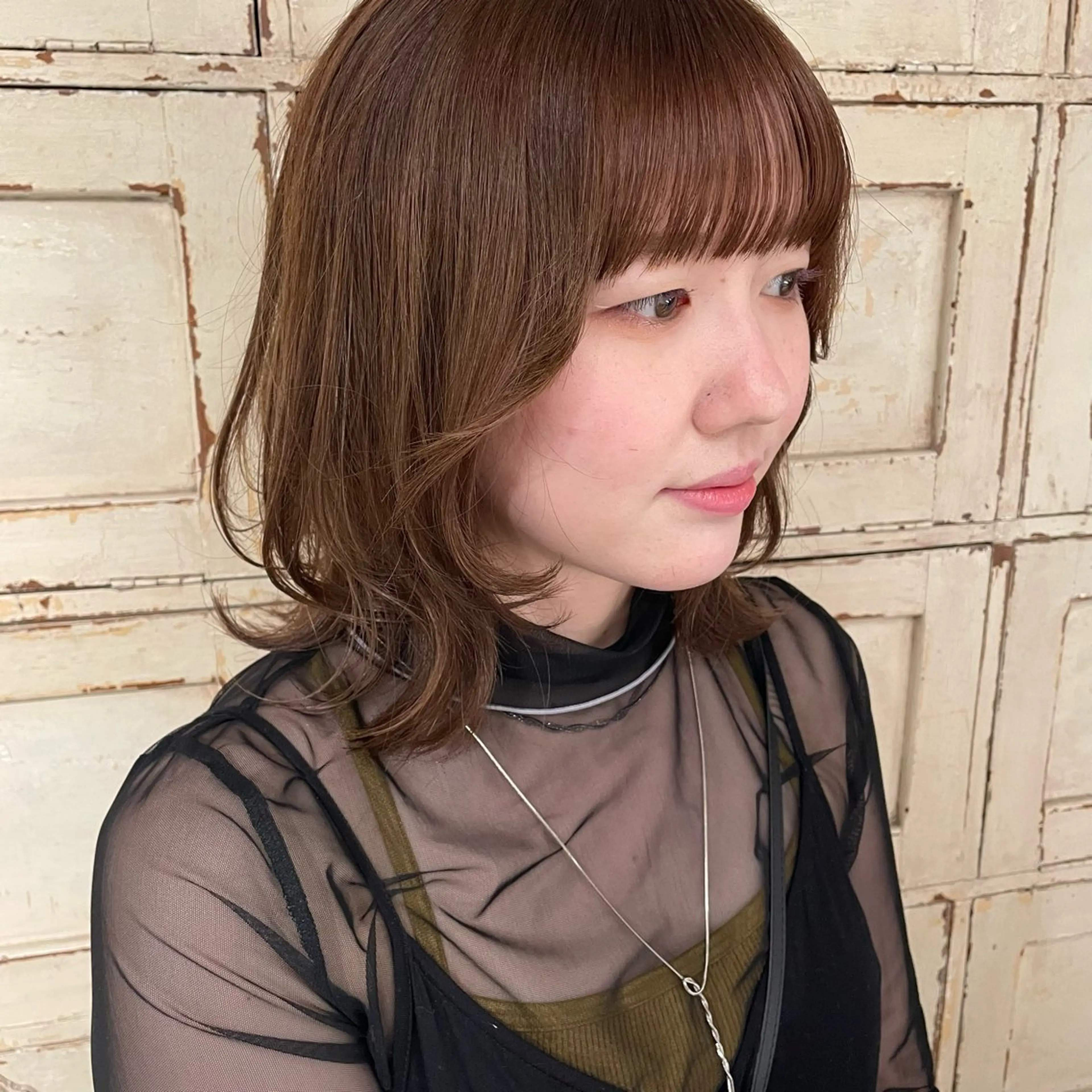 ミディアム カット RorriM natsuのヘアスタイル