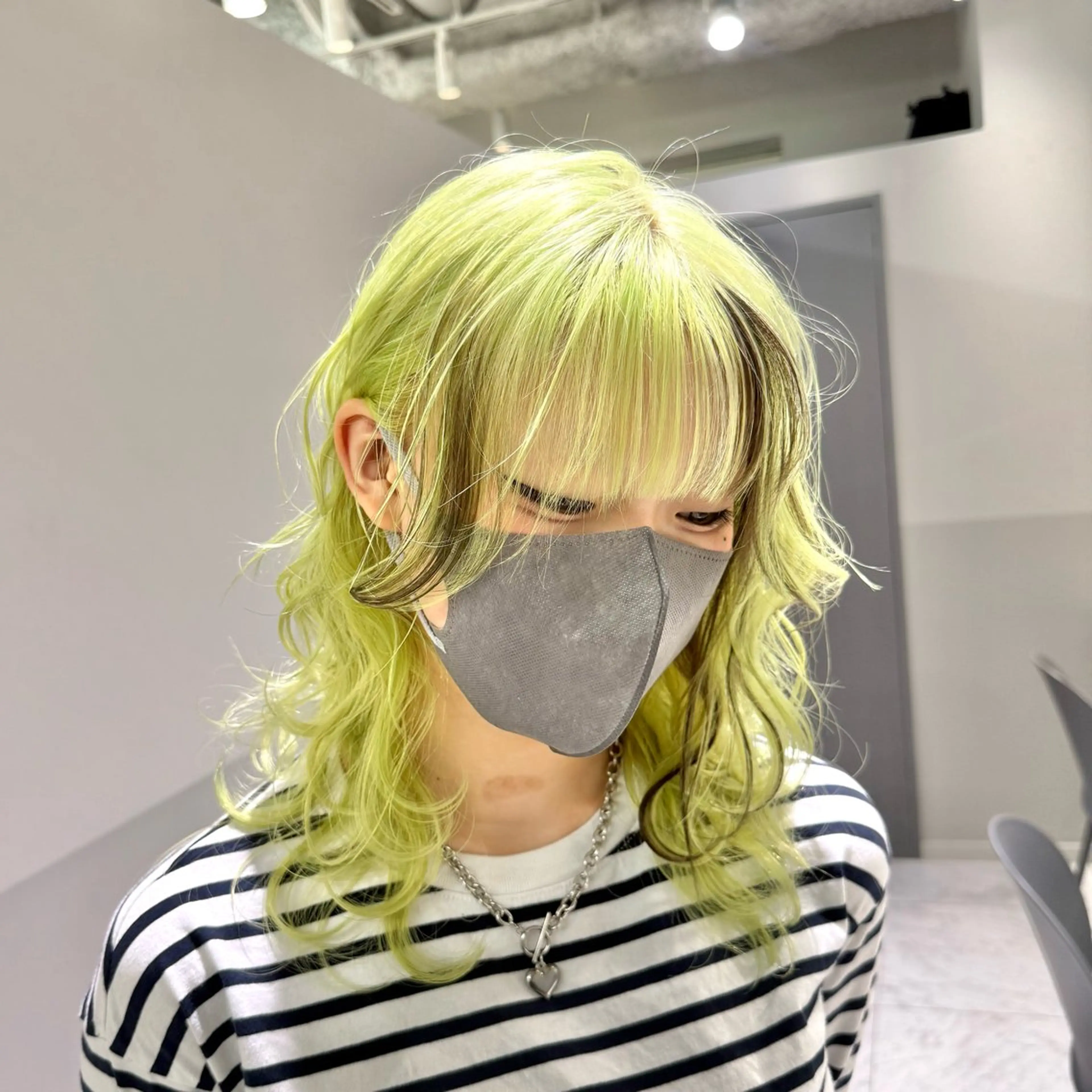 ミディアム カラー ヘアアレンジ メンズ キッズ ヘアカラー トリートメント ハイトーン美容師 MASATOのヘアスタイル