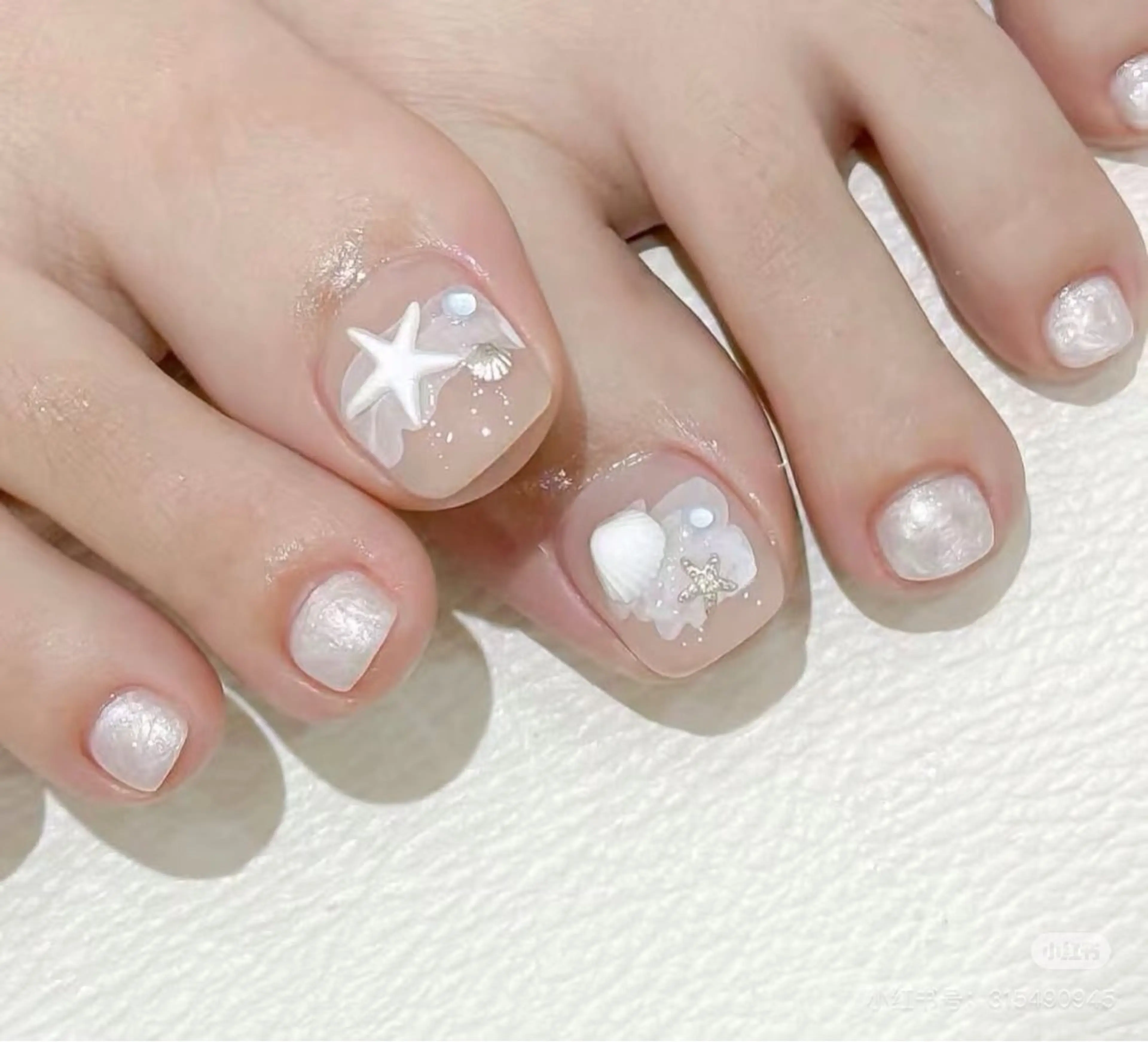 【JR】フットネイル　10本デザイン　持ち込みOK 8990の写真