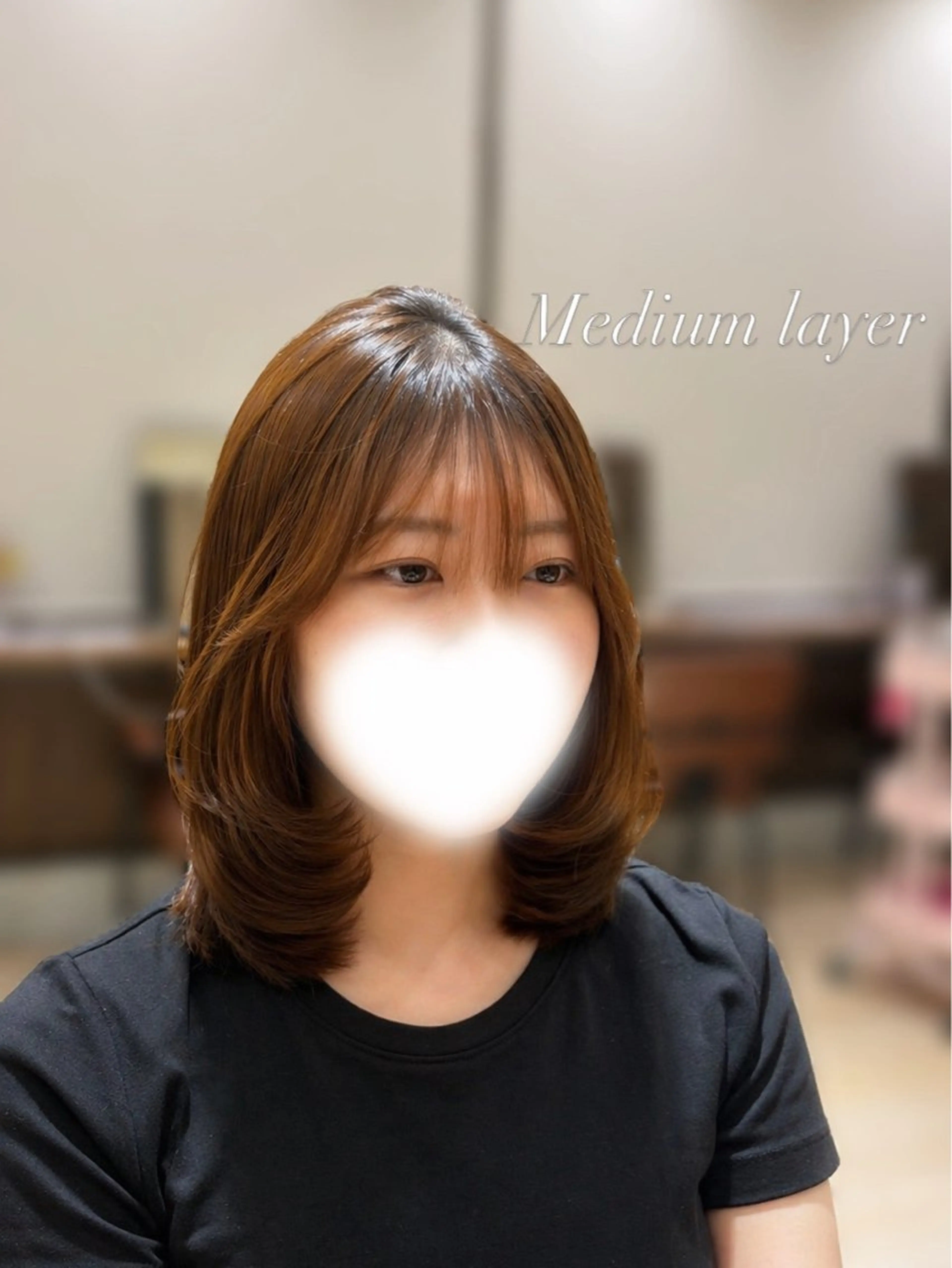 ロング レイヤーカット カット トリートメント ヘッドスパ 透明感カラー/レイヤ ー/ボブ/宮下知也のヘアスタイル