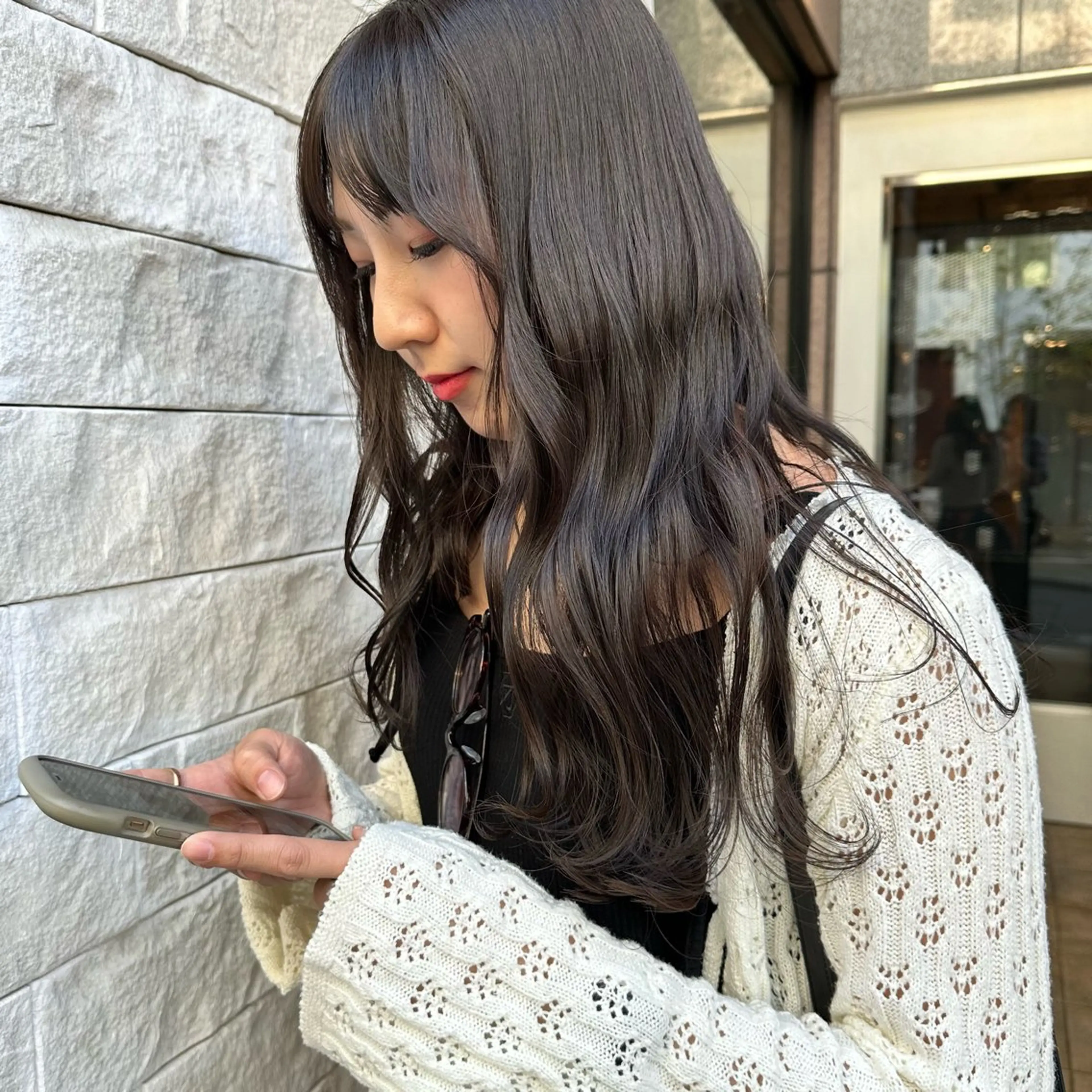 ロング カラー カット ヘアカラー トリートメント ヘッドスパ 縮毛矯正✨透明感 ☘️mariamuのヘアスタイル