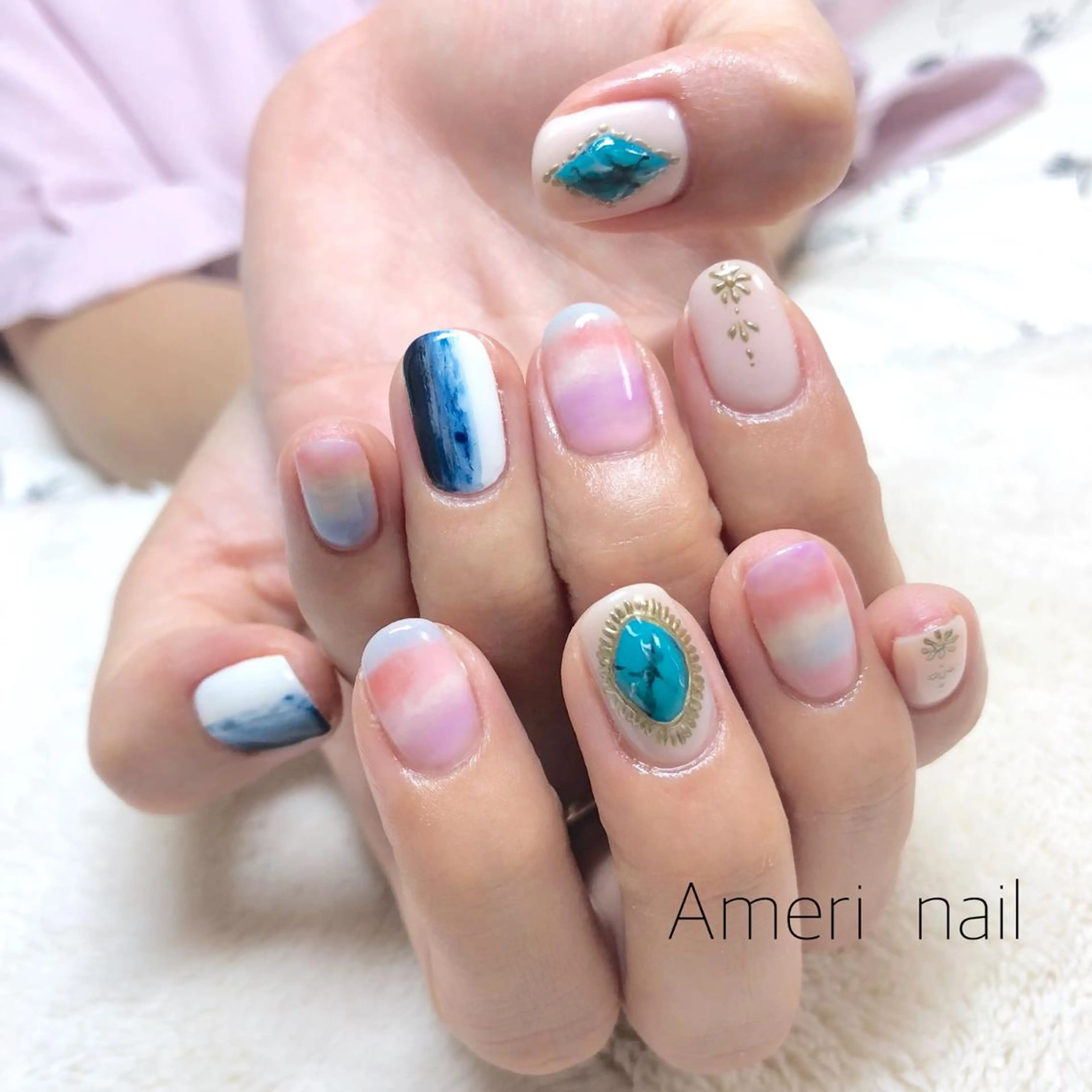 ネイル ハンドネイル Ameri nail /UKIのネイルデザイン