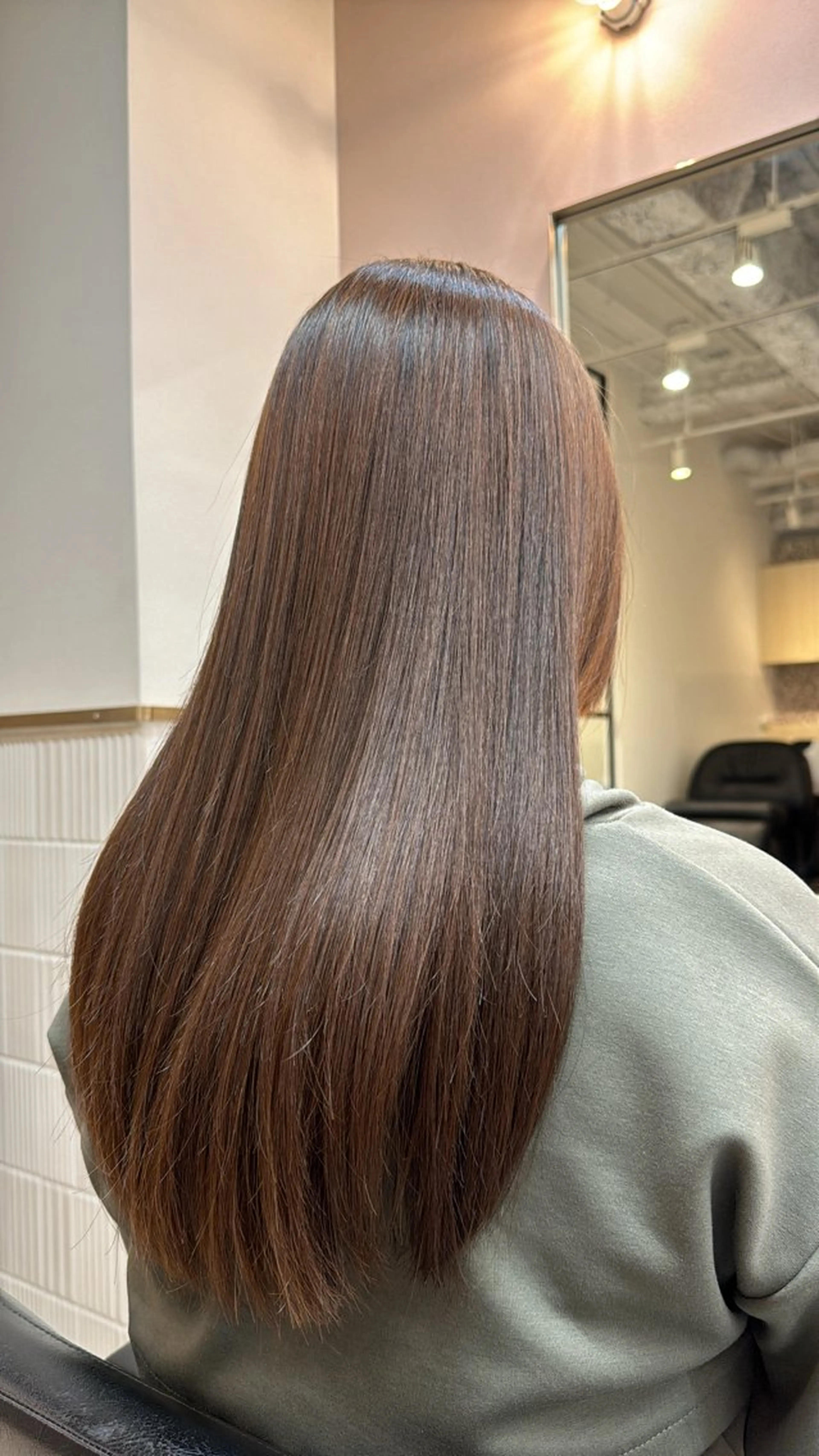 ロング 田中俊　縮毛矯正 髪質改善のヘアスタイル